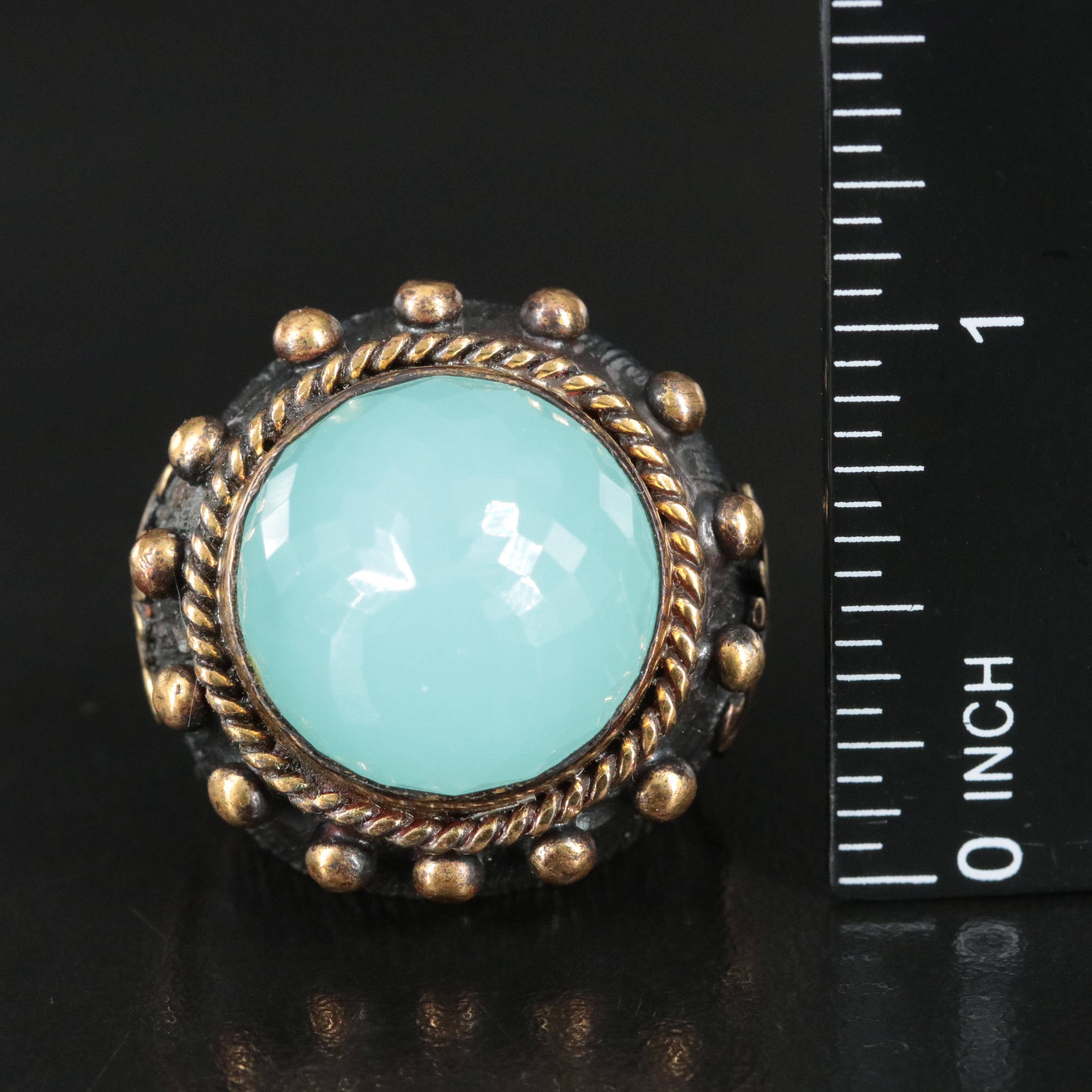 Sterling Faux Gemstone Ring