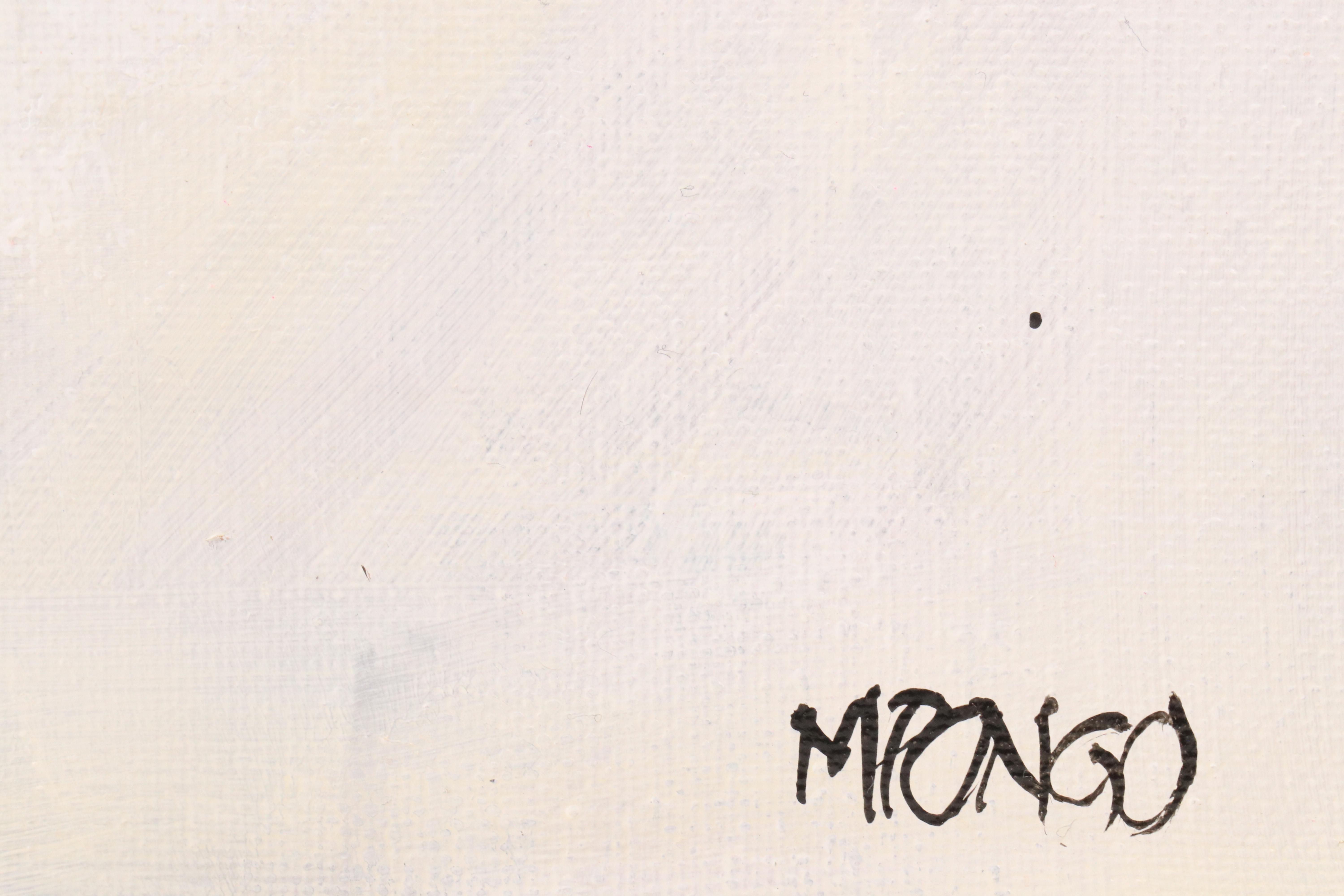 Milagros Pongo Abstract Mixed Media Painting "Sobriety," 21st Century