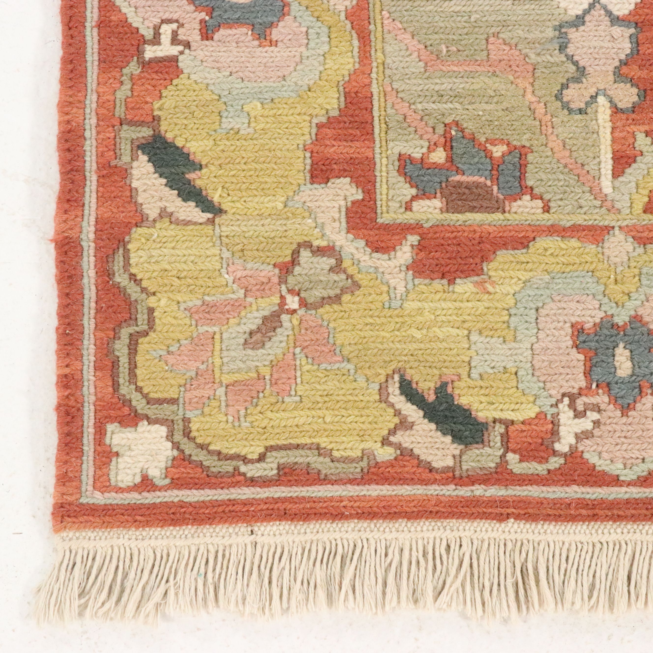 3'11 x 6'2 Handwoven Indian Style Soumak Area Rug