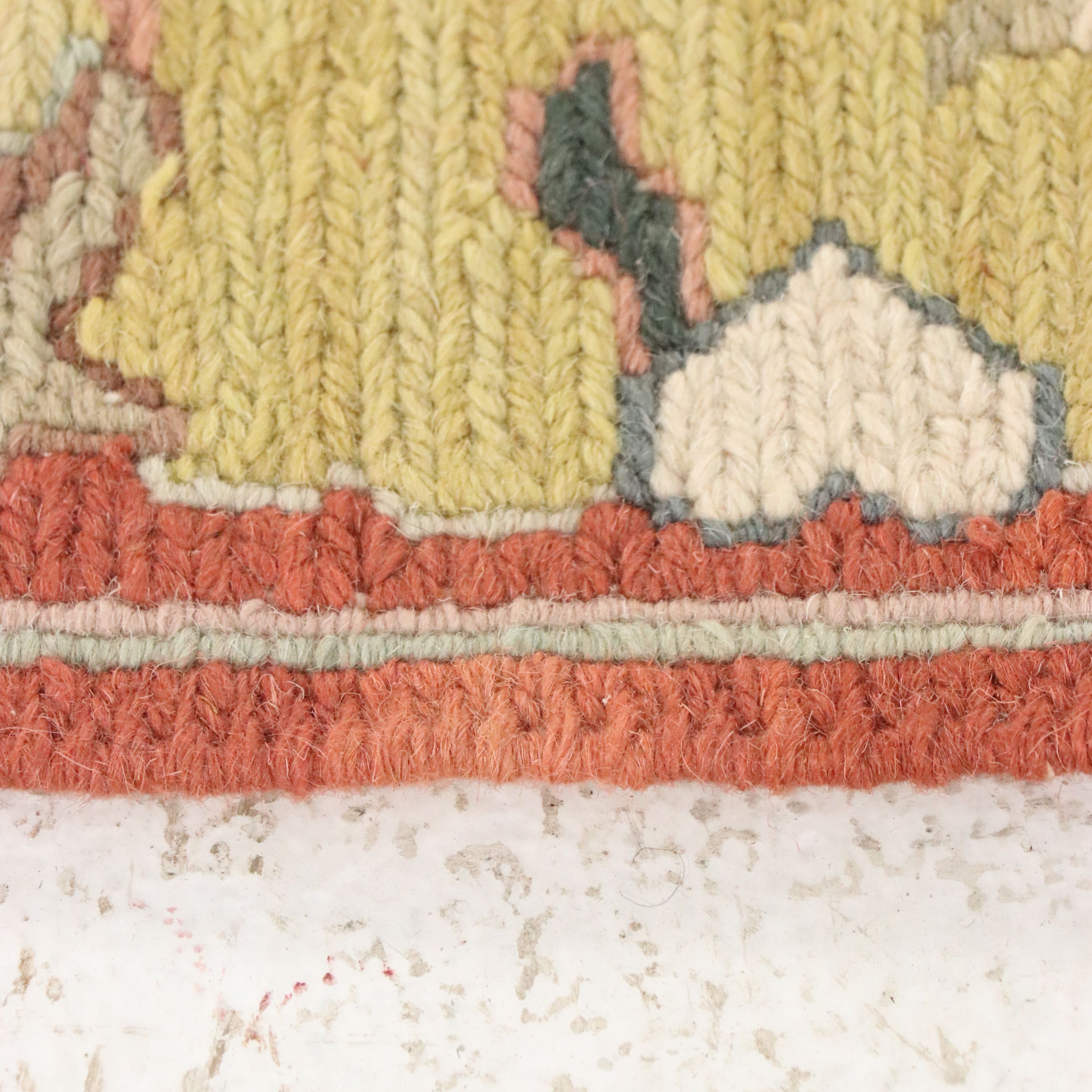 3'11 x 6'2 Handwoven Indian Style Soumak Area Rug