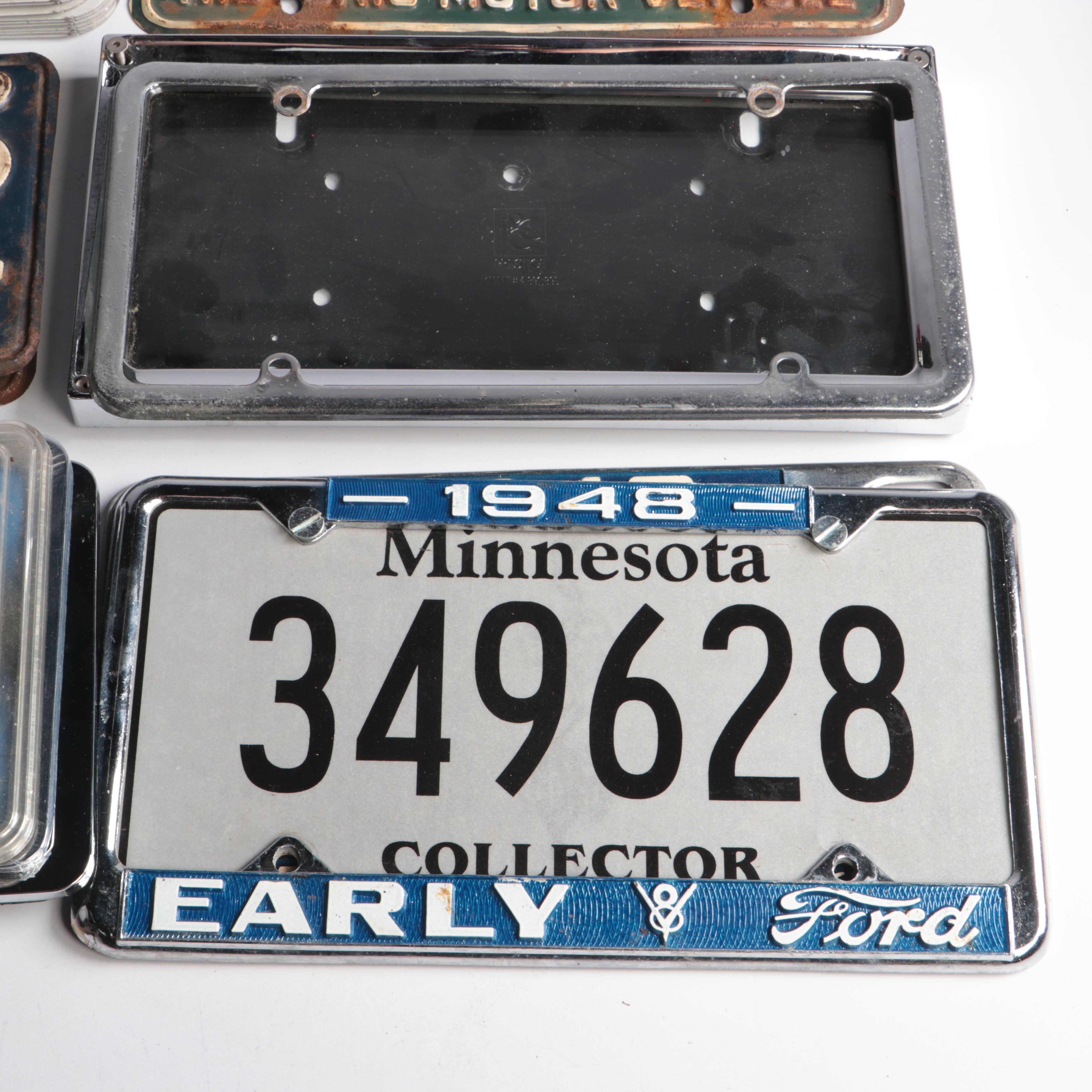 Kentucky, Pennsylvania, Texas and Other License Plates with Frames