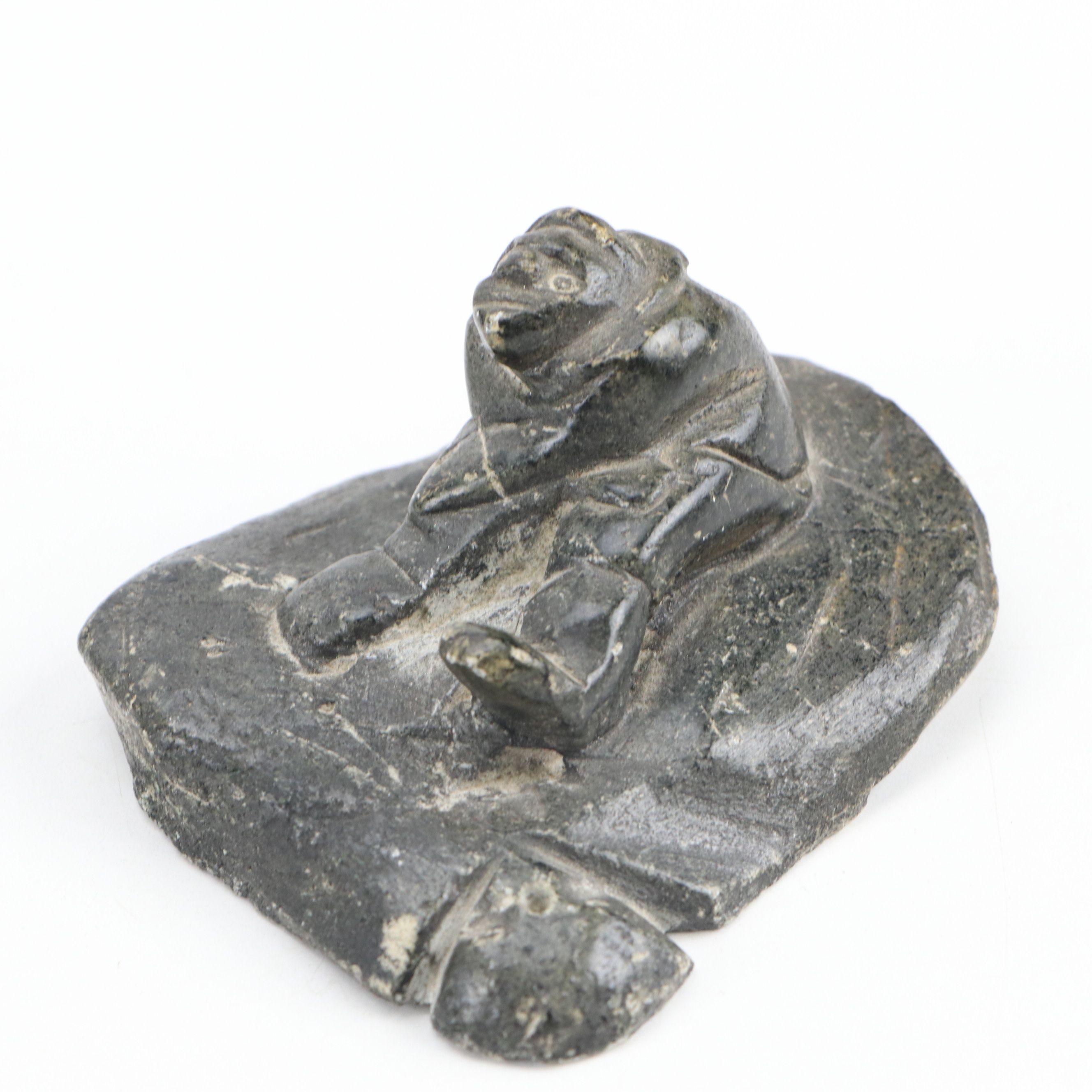 Canadian Indigenous Soapstone Carvings of Birds, Mammals and Figures