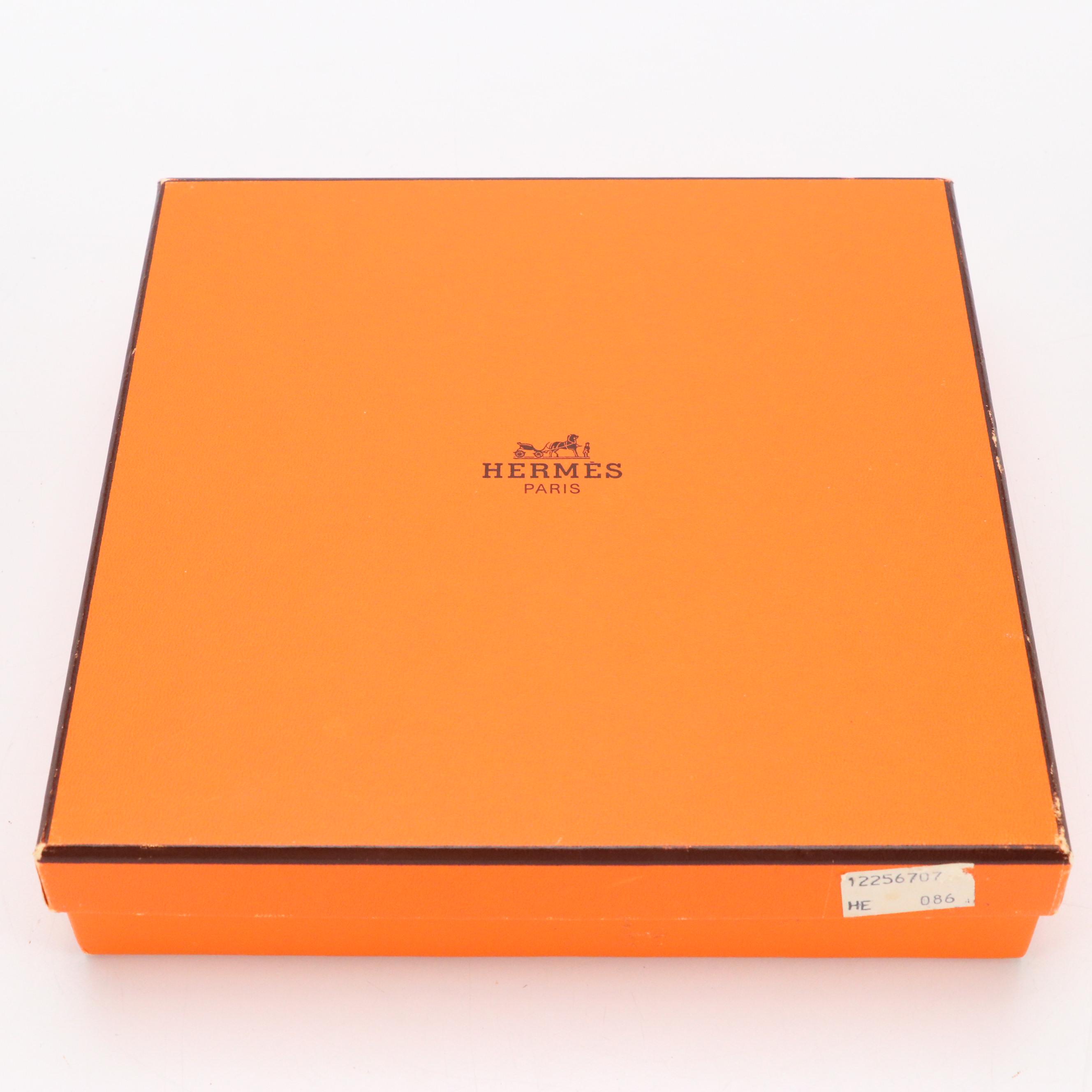 Hermès H Constance Reversible Black/Brown Leather Belt in Box