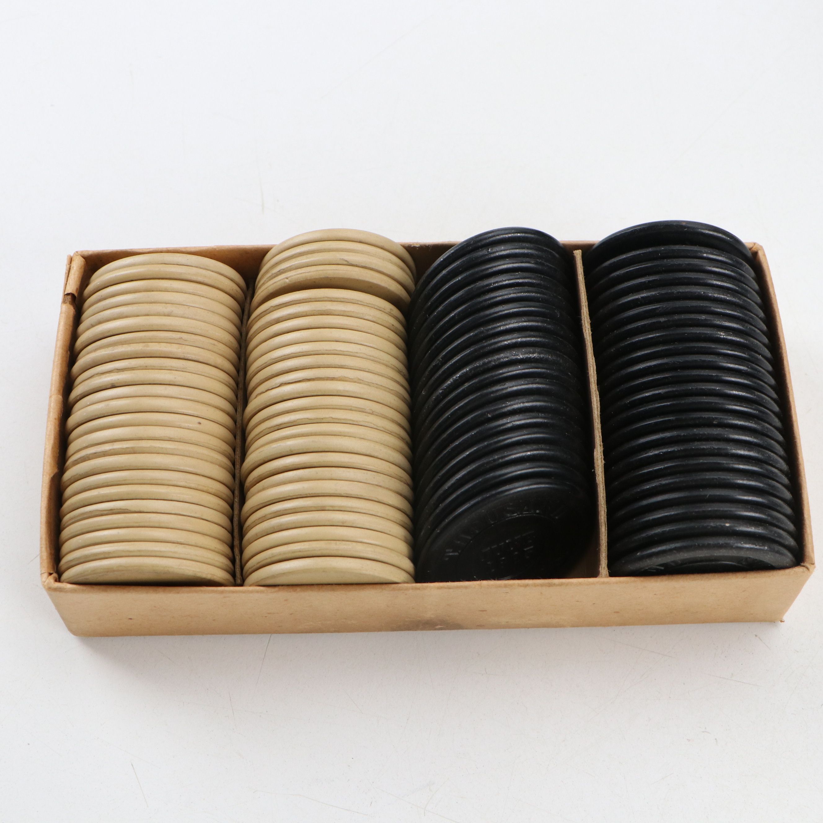 Poker Chip and Card Caddy with Van Dyke Embossed Fleur-de-Lis Paper Chips