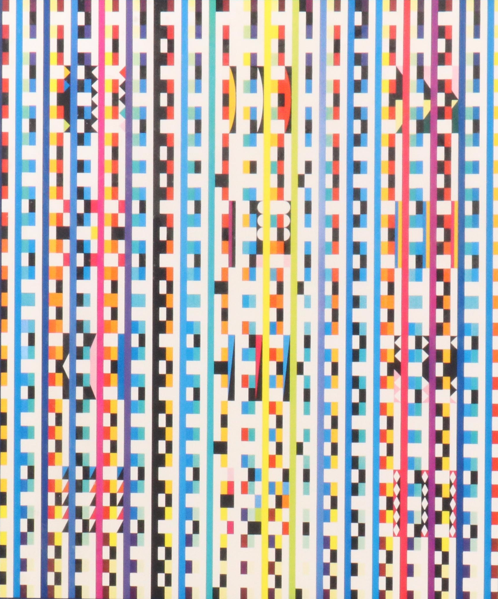 Yaacov Agam Signed Guggenheim Museum Exhibition Poster, 1980