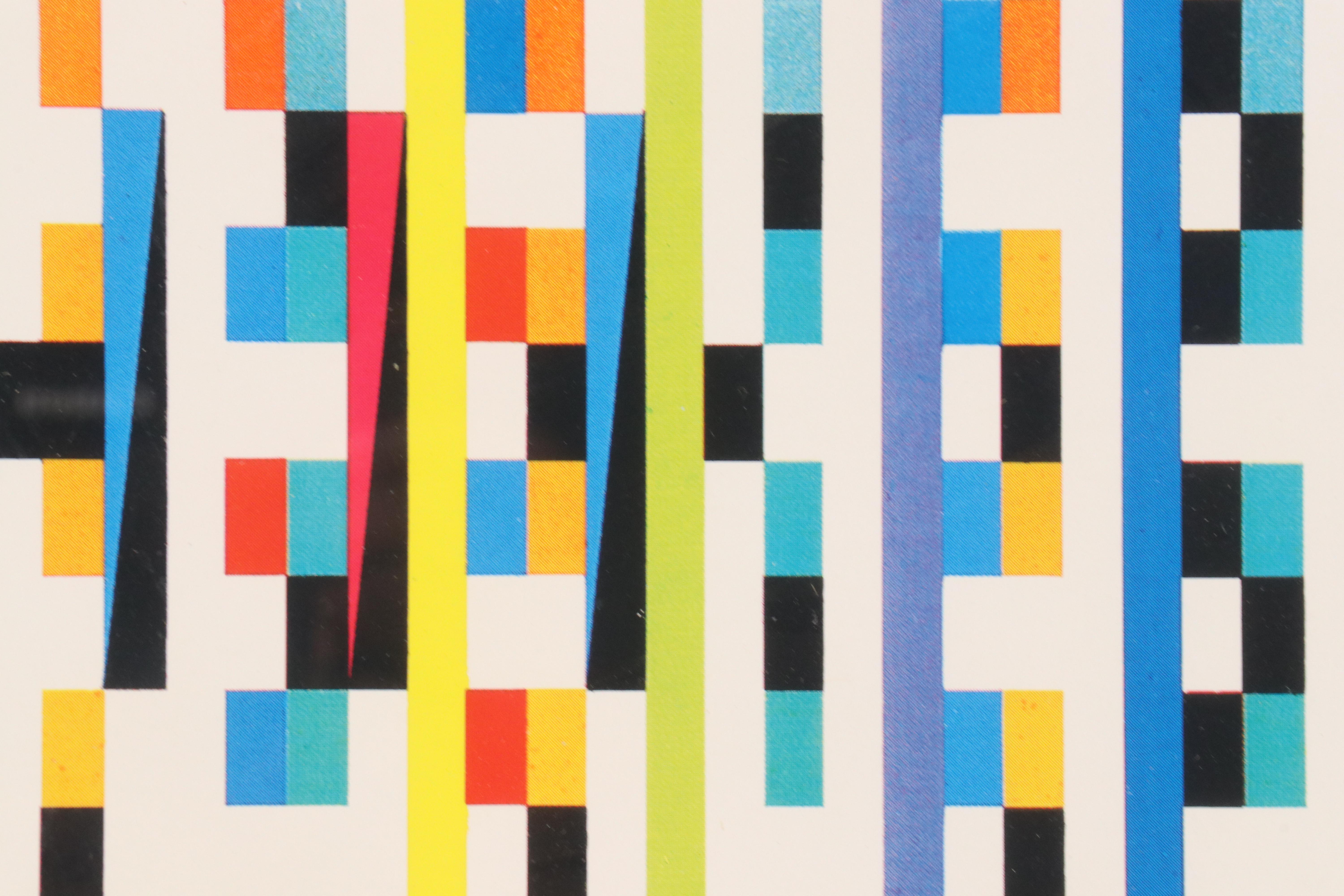Yaacov Agam Signed Guggenheim Museum Exhibition Poster, 1980