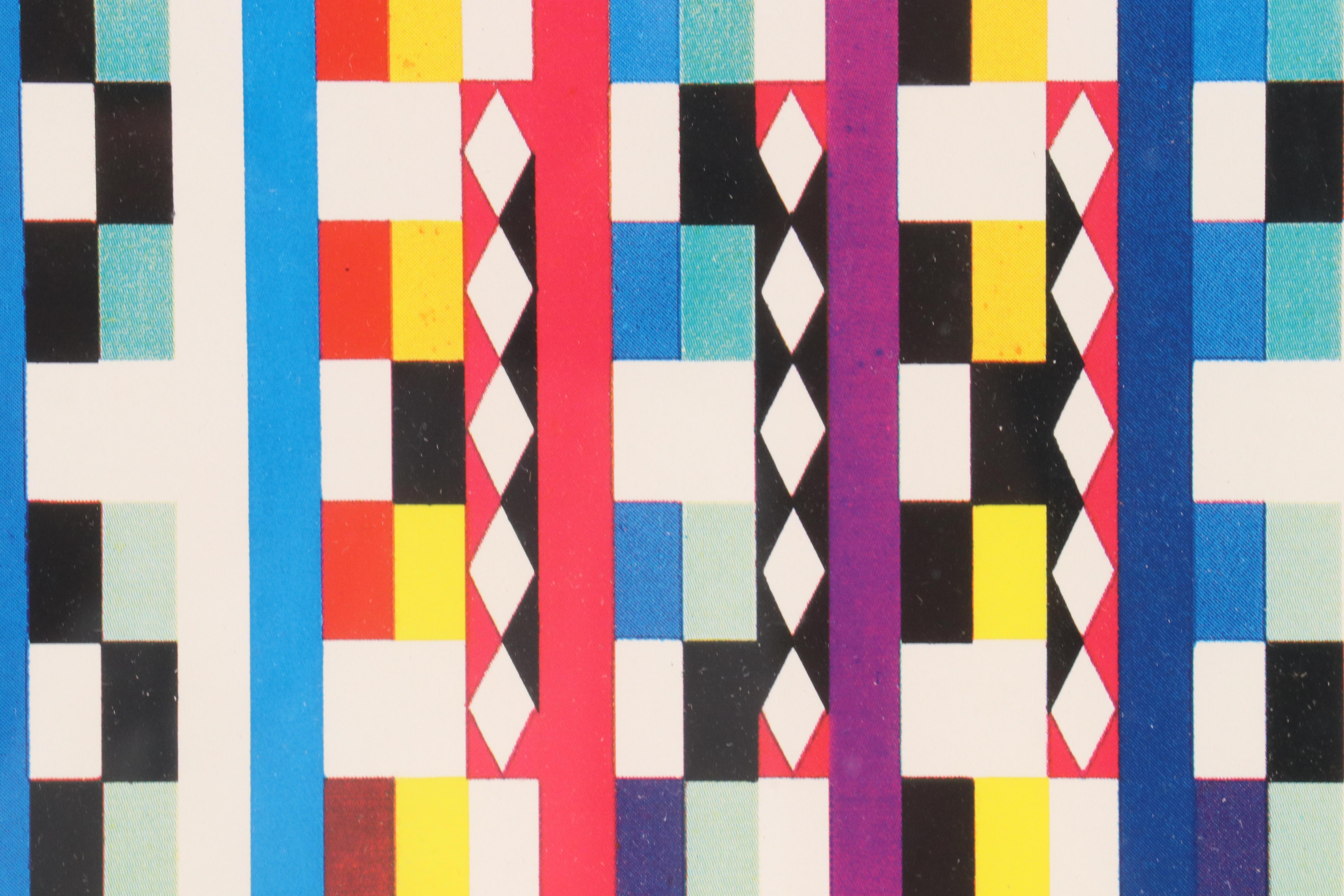 Yaacov Agam Signed Guggenheim Museum Exhibition Poster, 1980