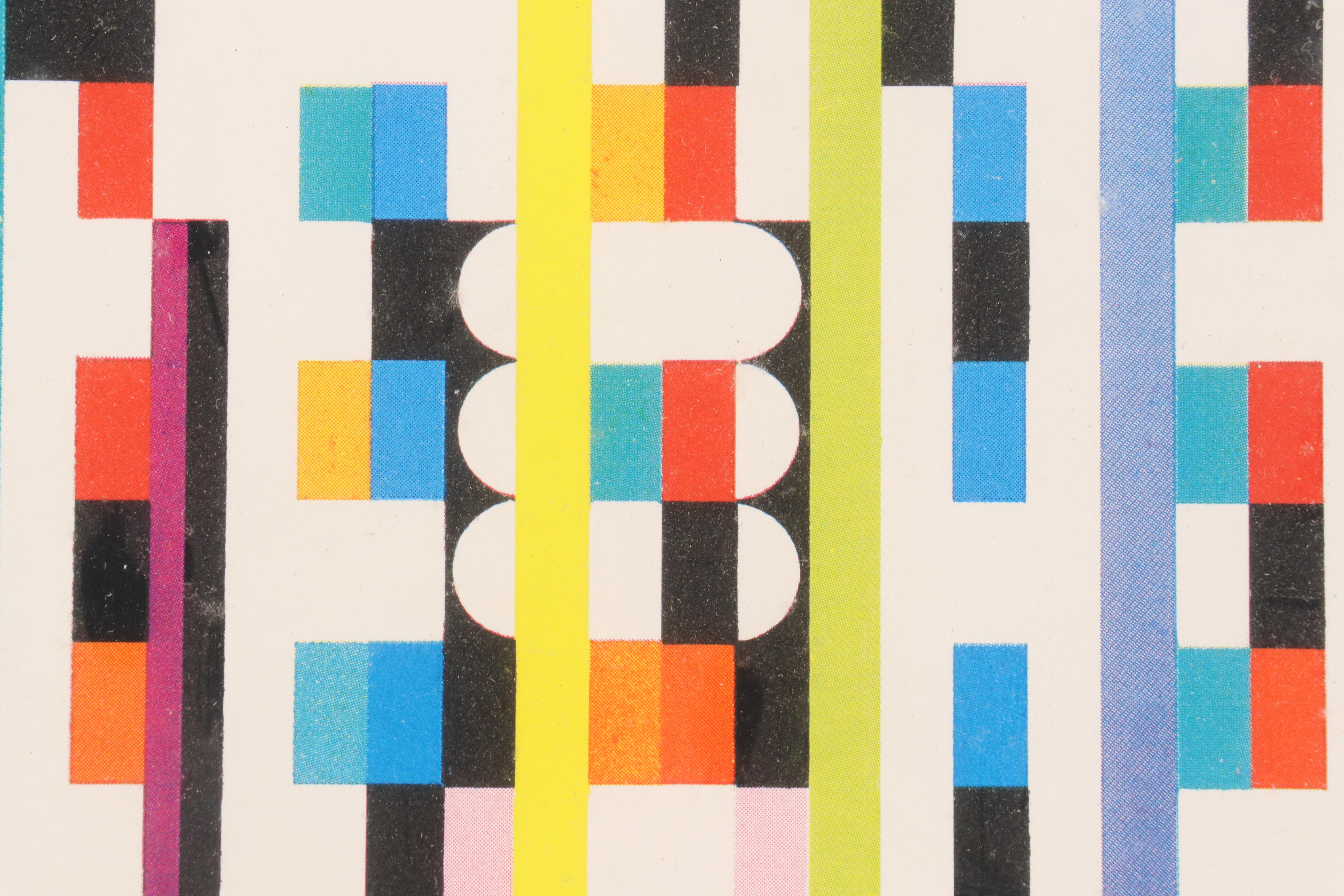 Yaacov Agam Signed Guggenheim Museum Exhibition Poster, 1980
