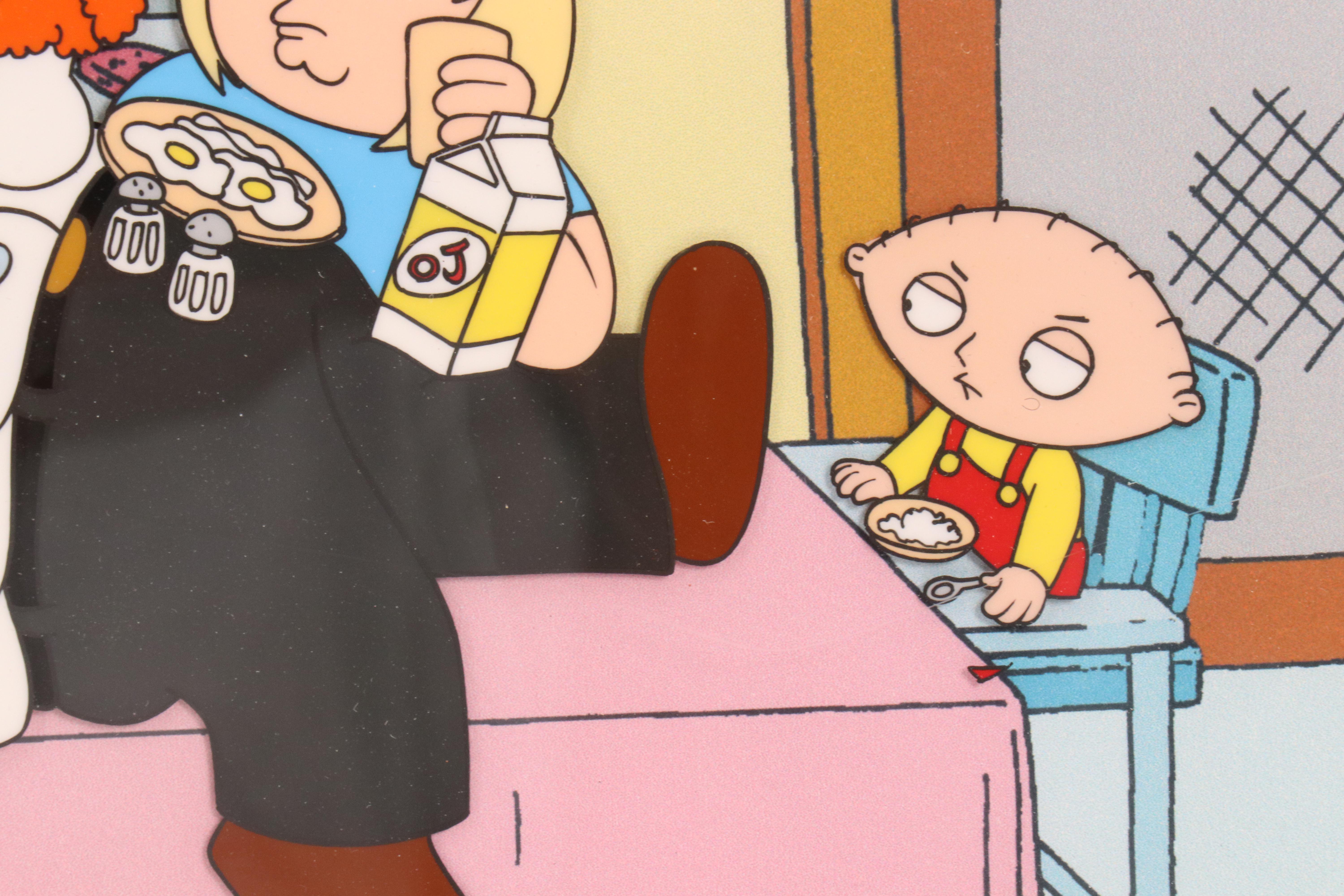 Seth MacFarlane Hand-Painted "Family Guy" Animation Cel and Production Art