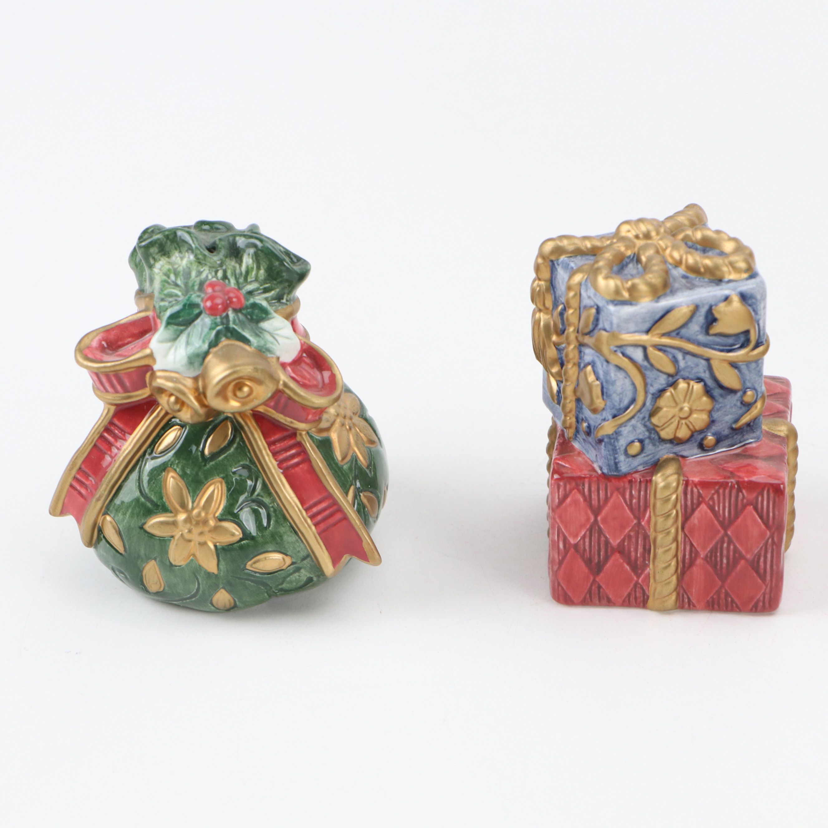 Fitz & Floyd "Christmas Tidings" Jar and More Porcelain Christmas Décor