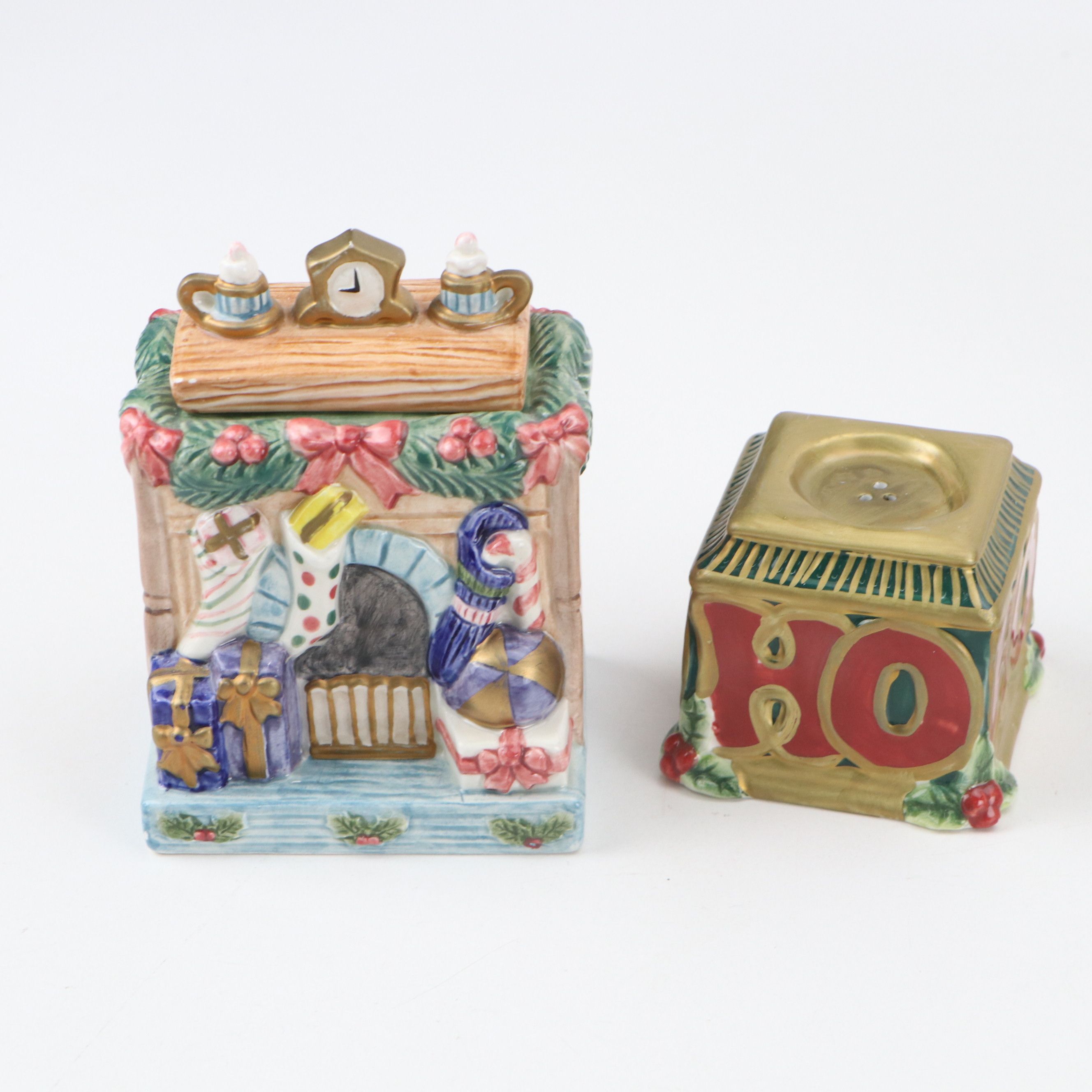 Fitz & Floyd "Christmas Tidings" Jar and More Porcelain Christmas Décor