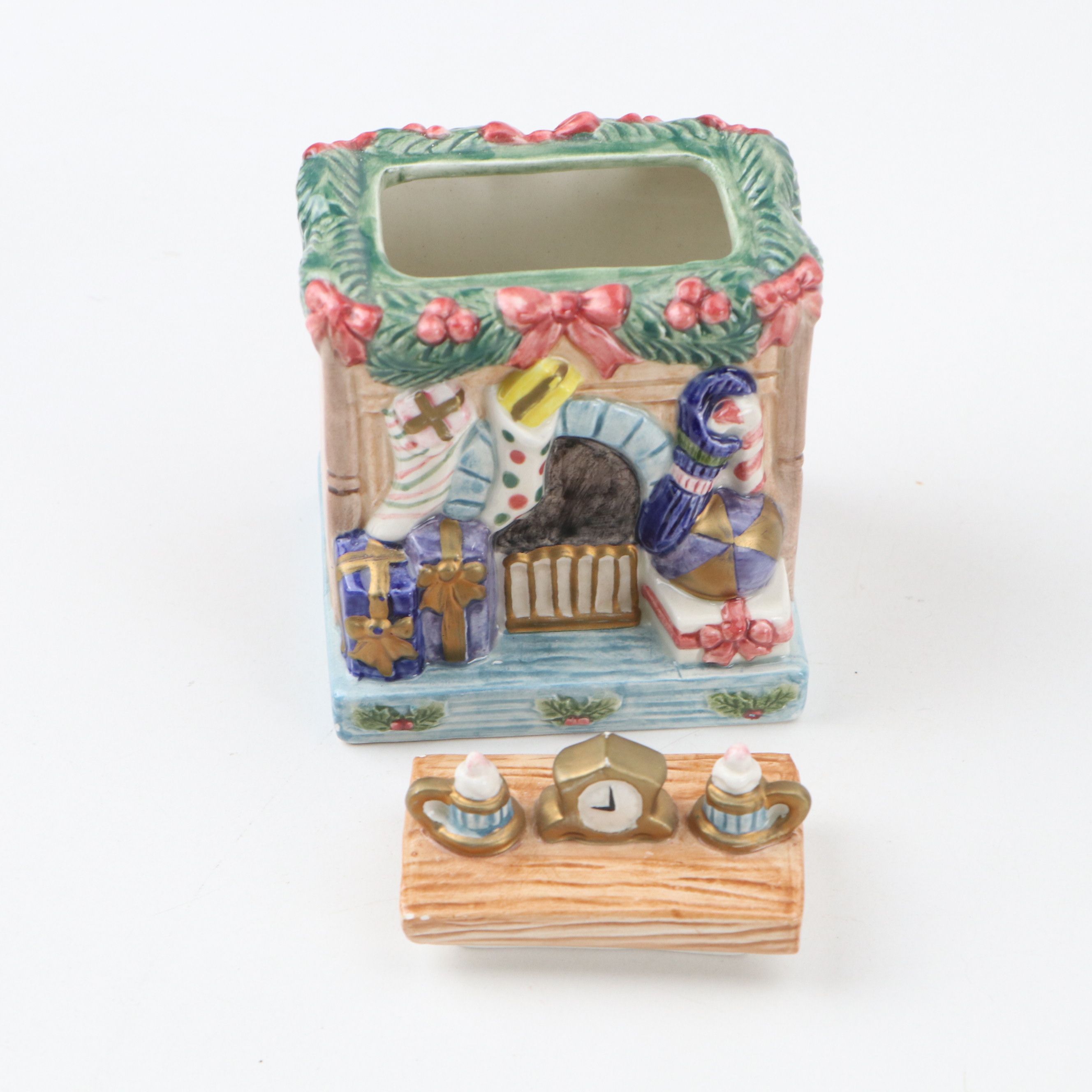 Fitz & Floyd "Christmas Tidings" Jar and More Porcelain Christmas Décor