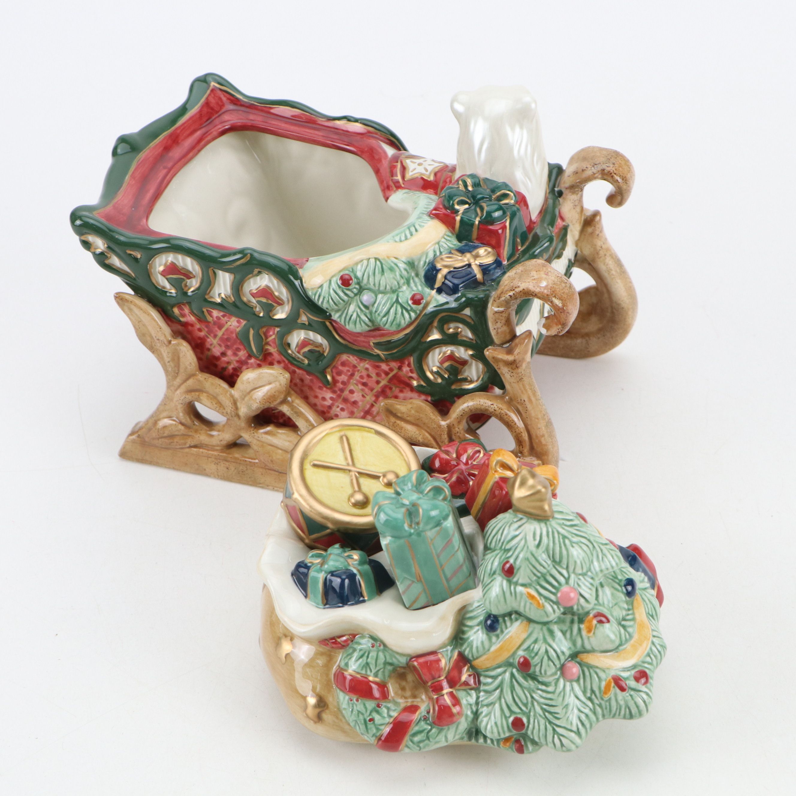 Fitz & Floyd "Christmas Tidings" Jar and More Porcelain Christmas Décor