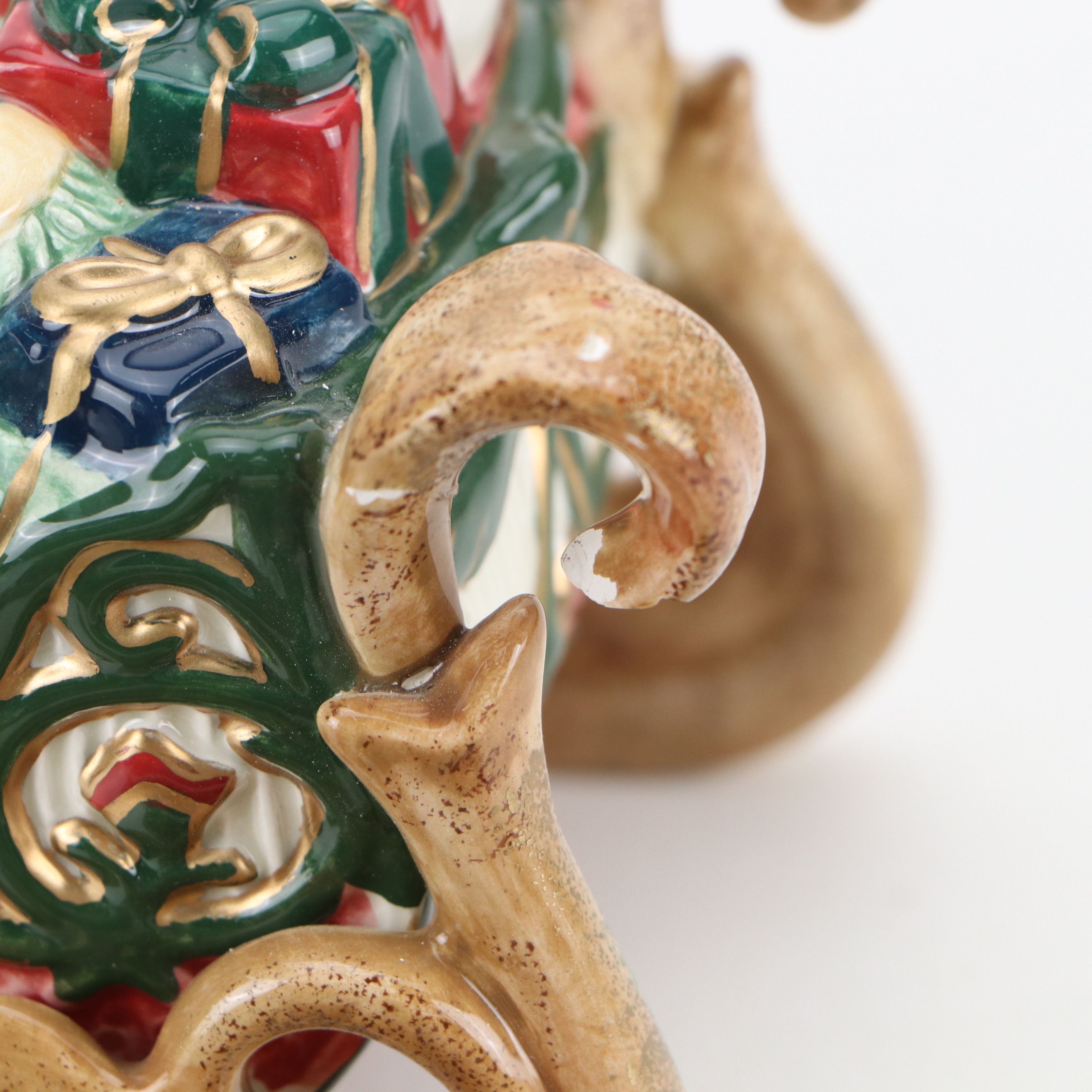 Fitz & Floyd "Christmas Tidings" Jar and More Porcelain Christmas Décor