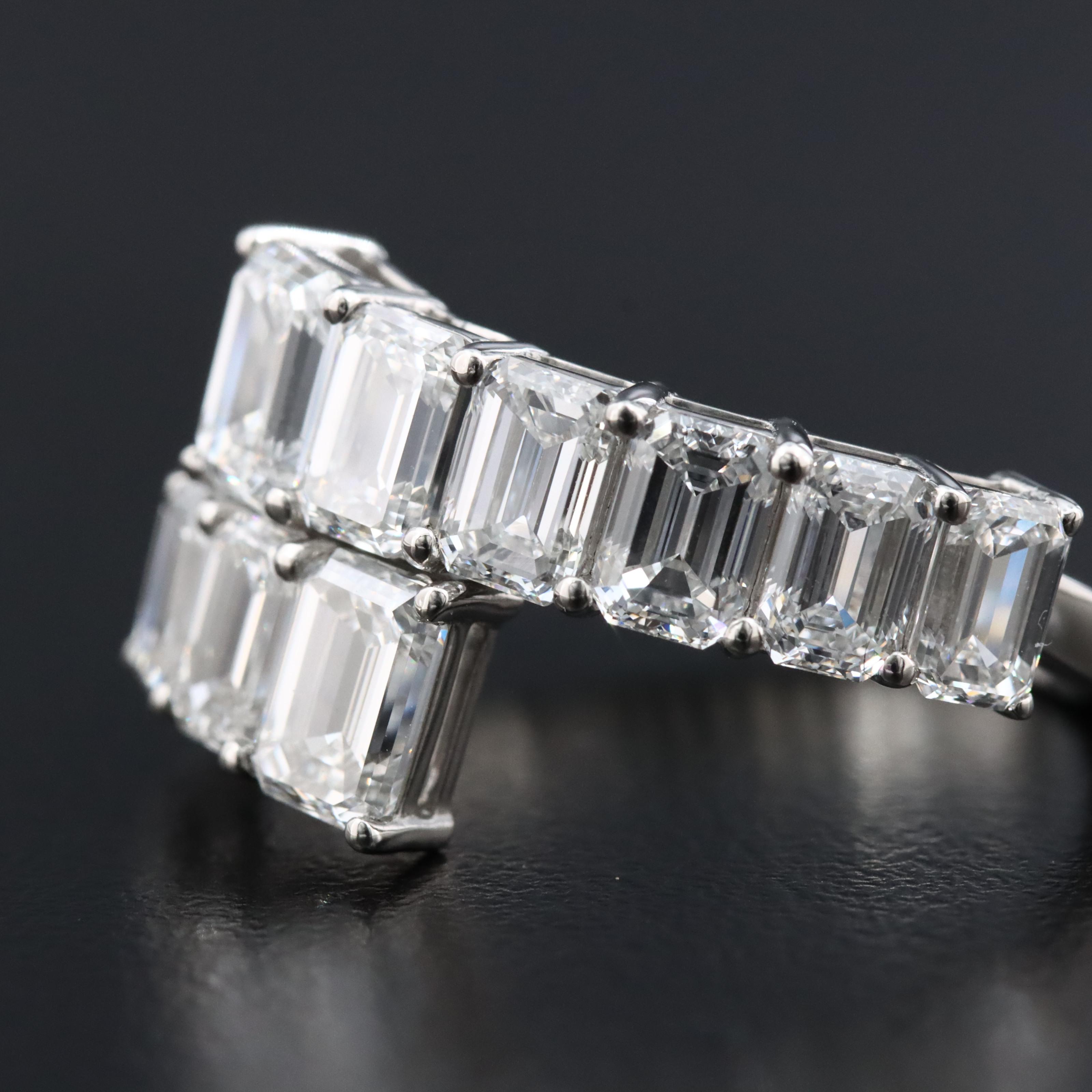 Platinum 4.01 CTW Lab Grown Diamond Ring