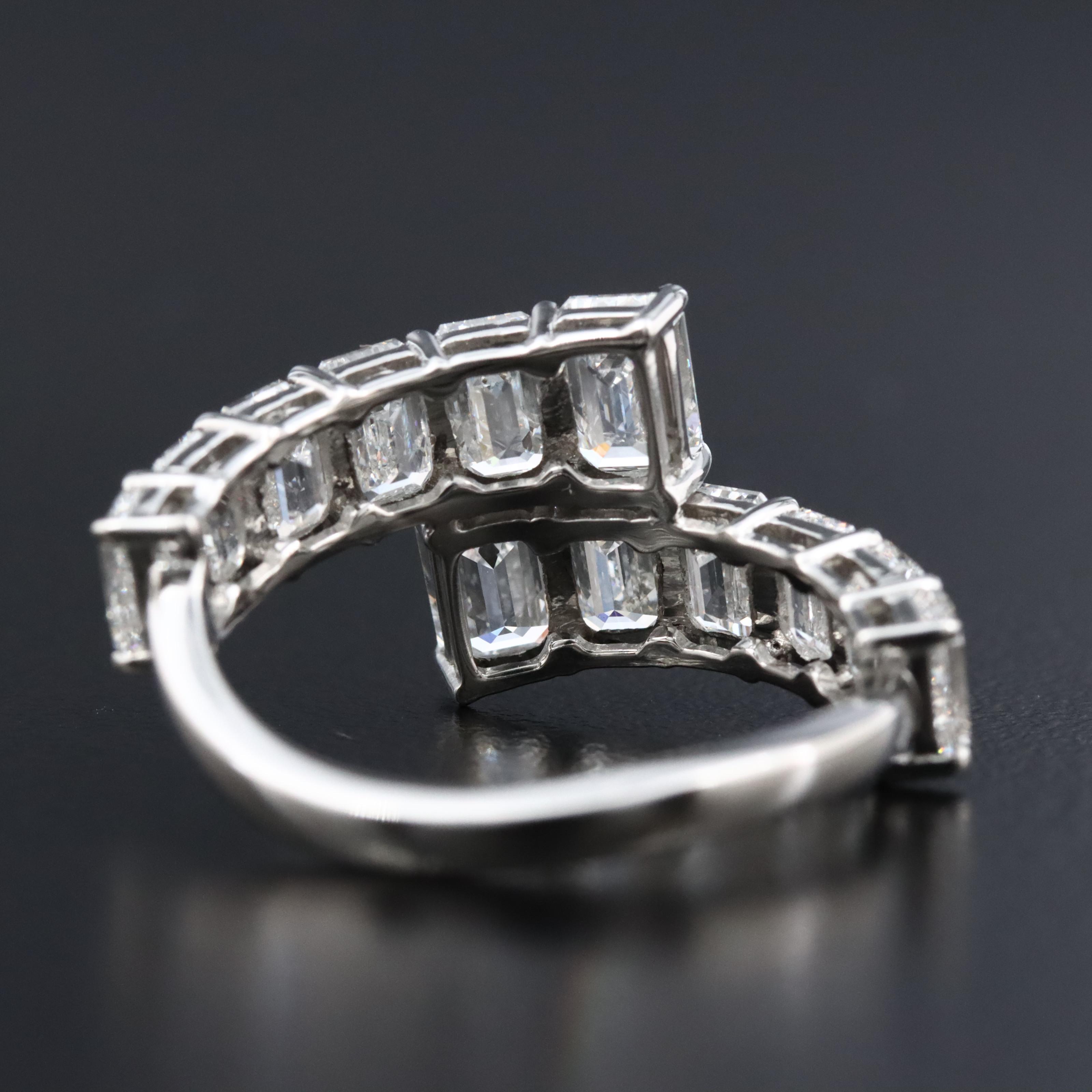 Platinum 4.01 CTW Lab Grown Diamond Ring