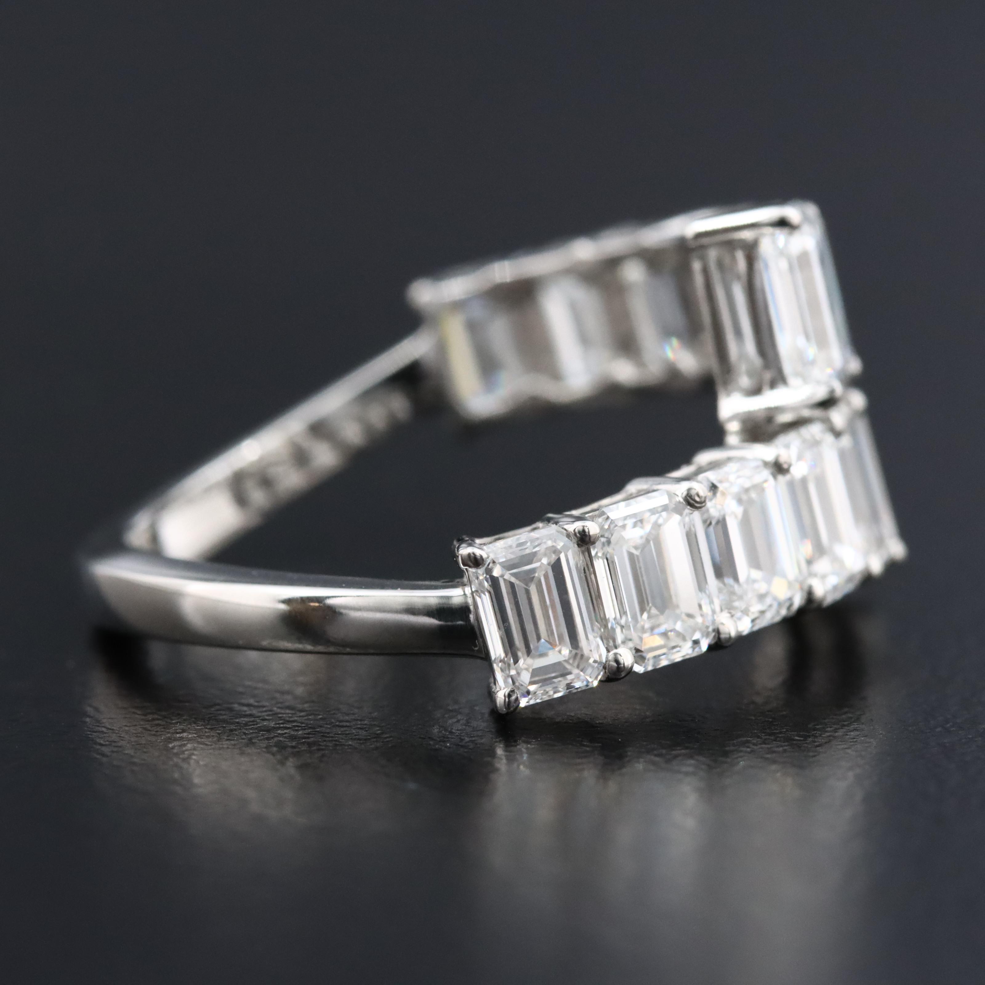 Platinum 4.01 CTW Lab Grown Diamond Ring