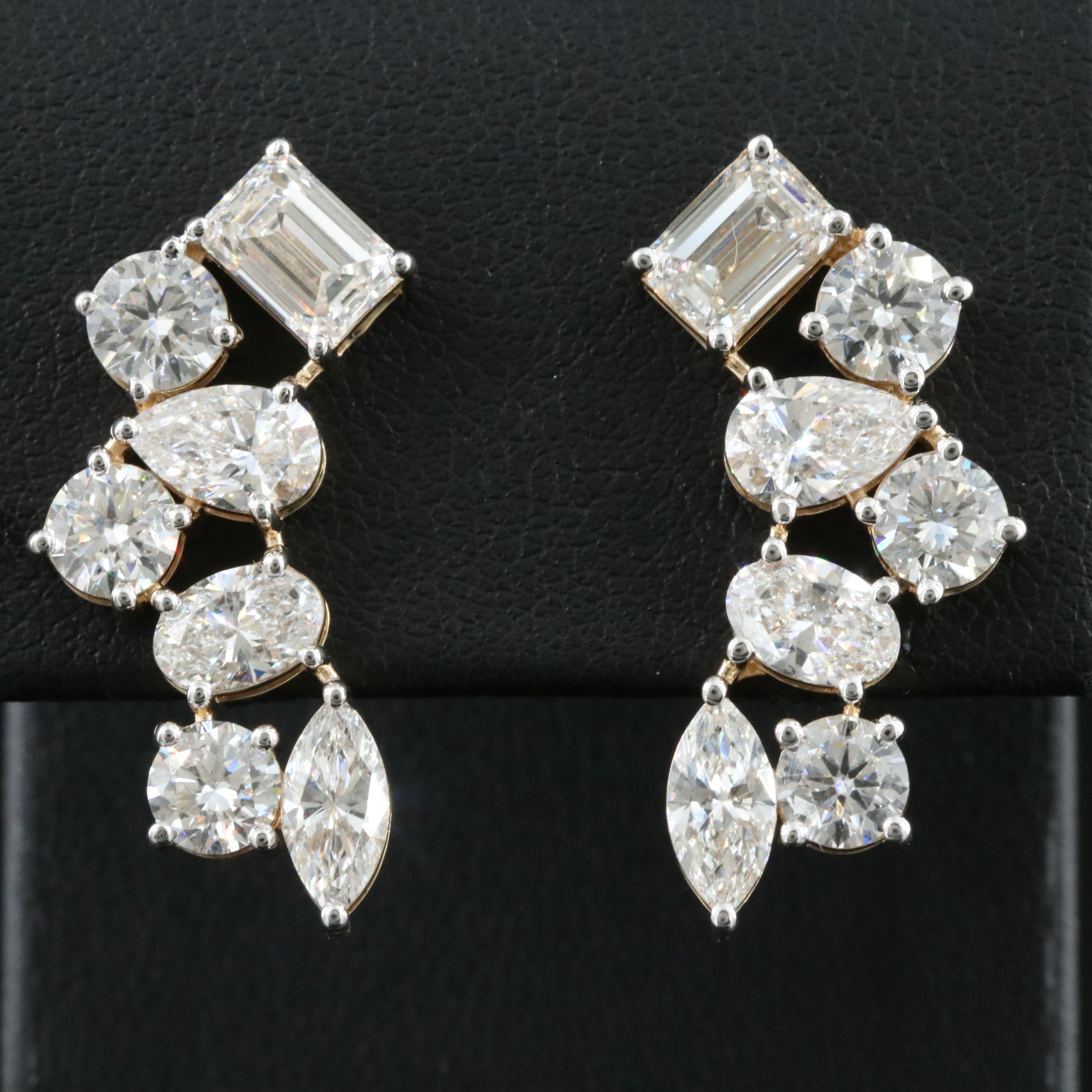 14K 6.93 CTW Lab Grown Diamond Earrings