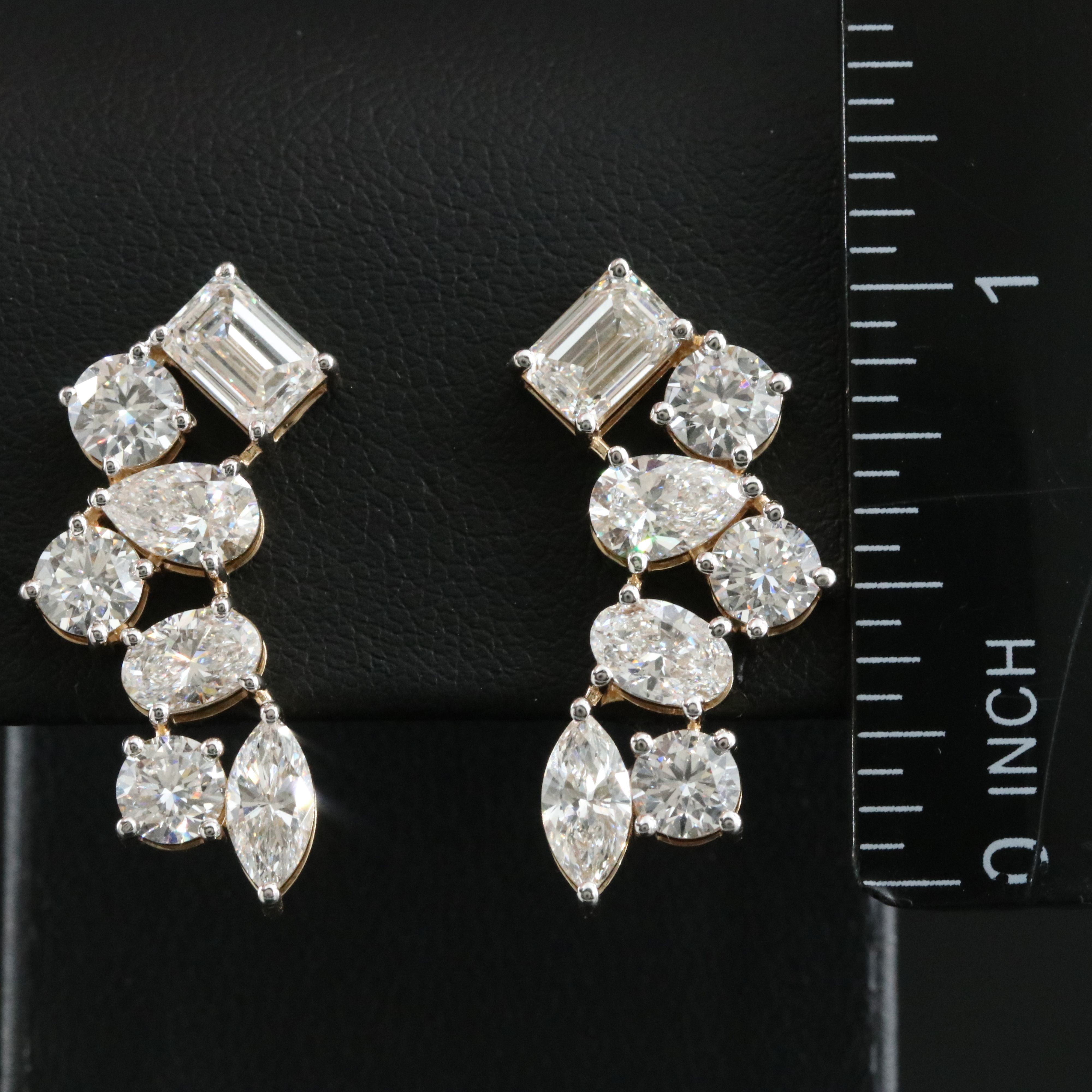 14K 6.93 CTW Lab Grown Diamond Earrings