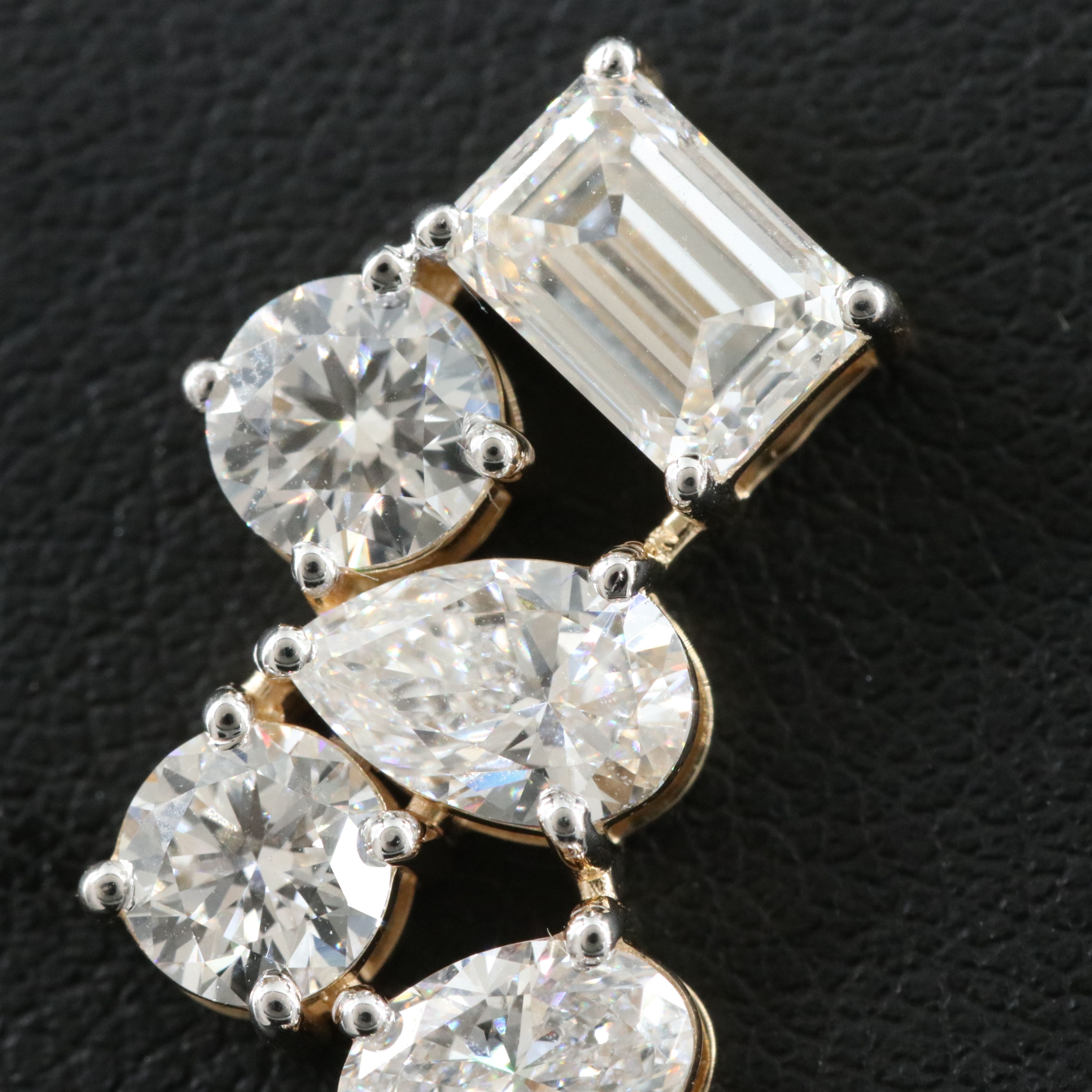 14K 6.93 CTW Lab Grown Diamond Earrings