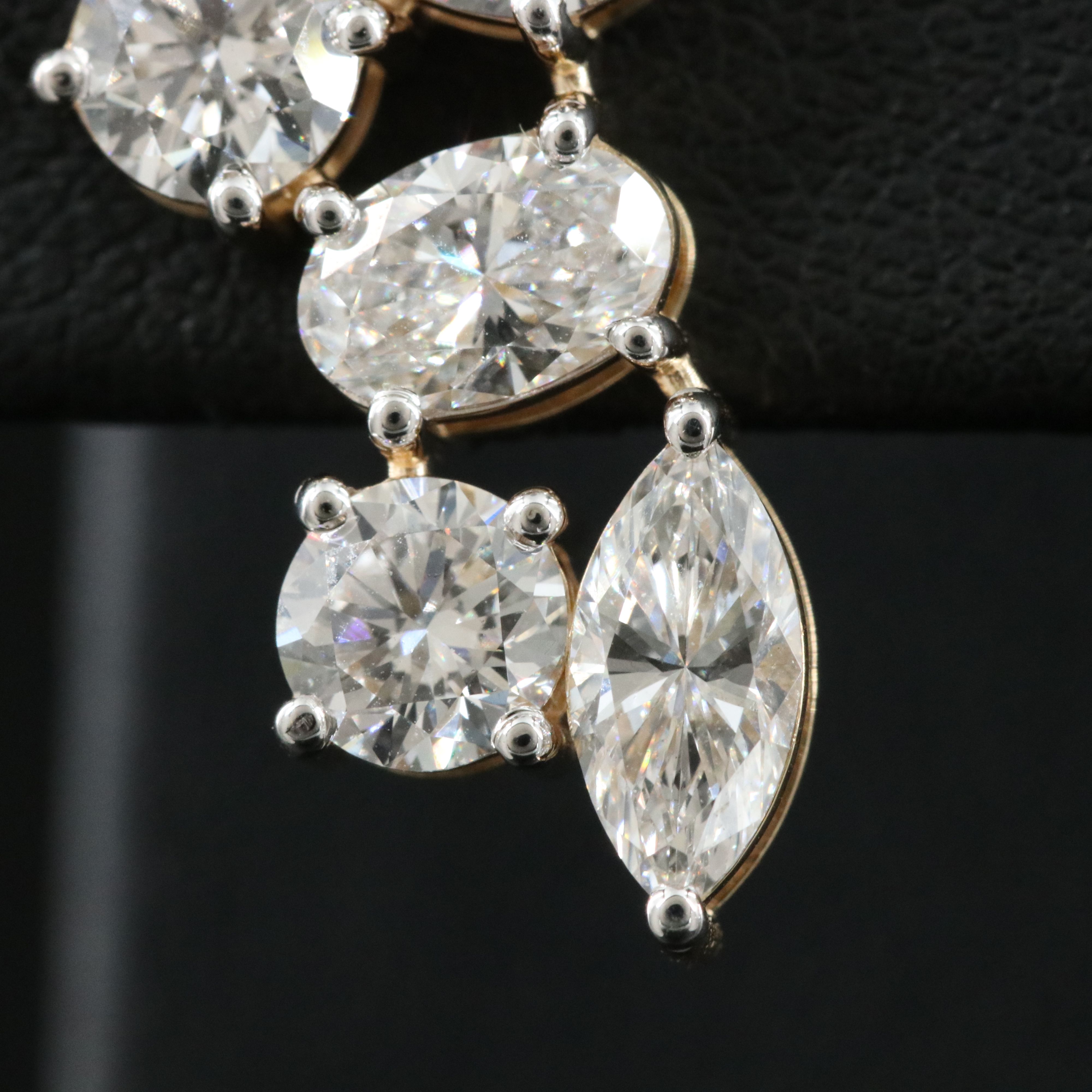 14K 6.93 CTW Lab Grown Diamond Earrings