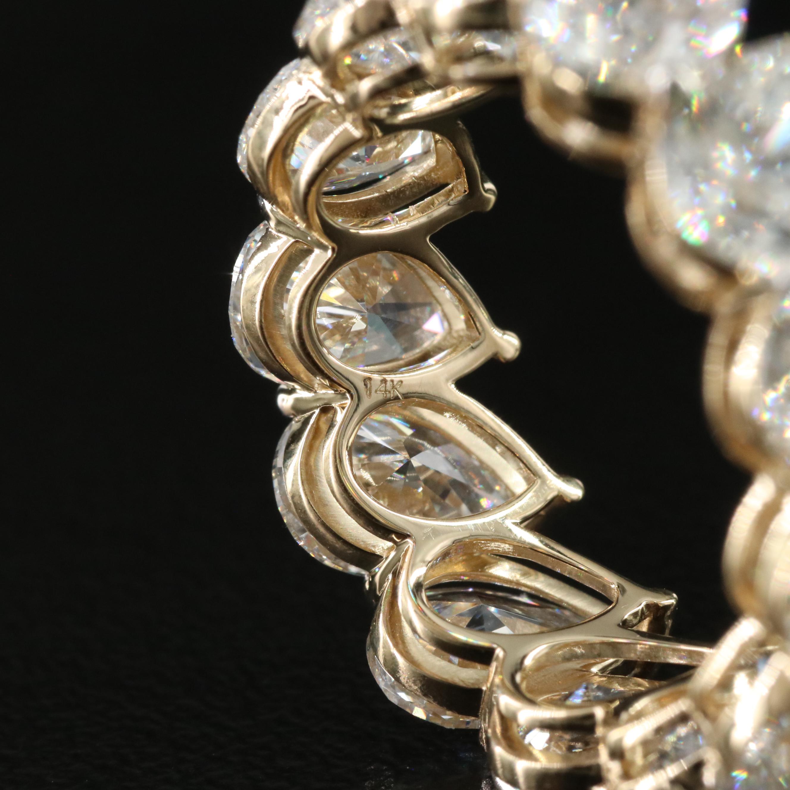 14K 9.08 CTW Lab Grown Diamond Eternity Band