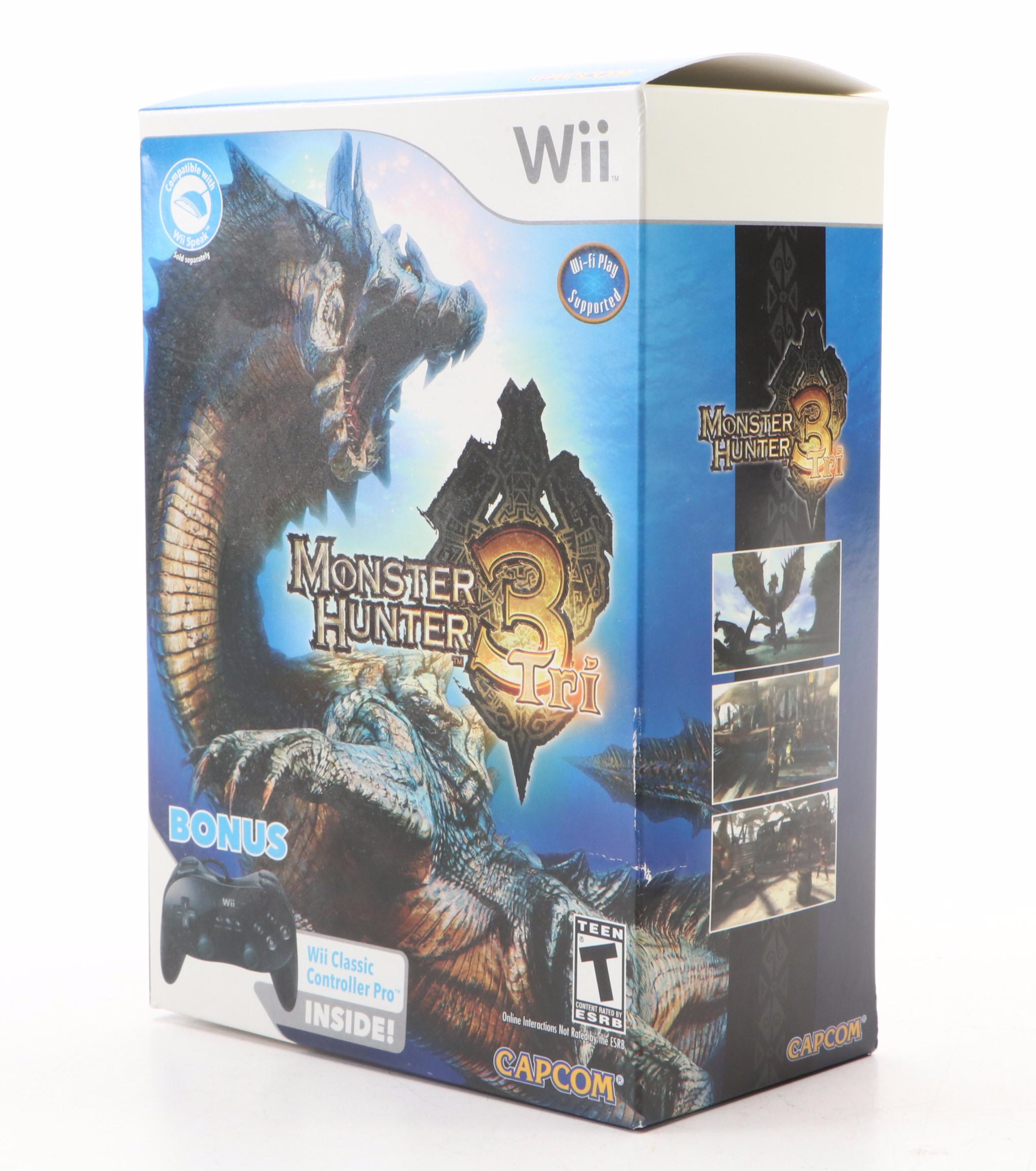 Monster Hunter, Dragon Balll Z, Guitar Hero, and More Nintendo Wii Video Games