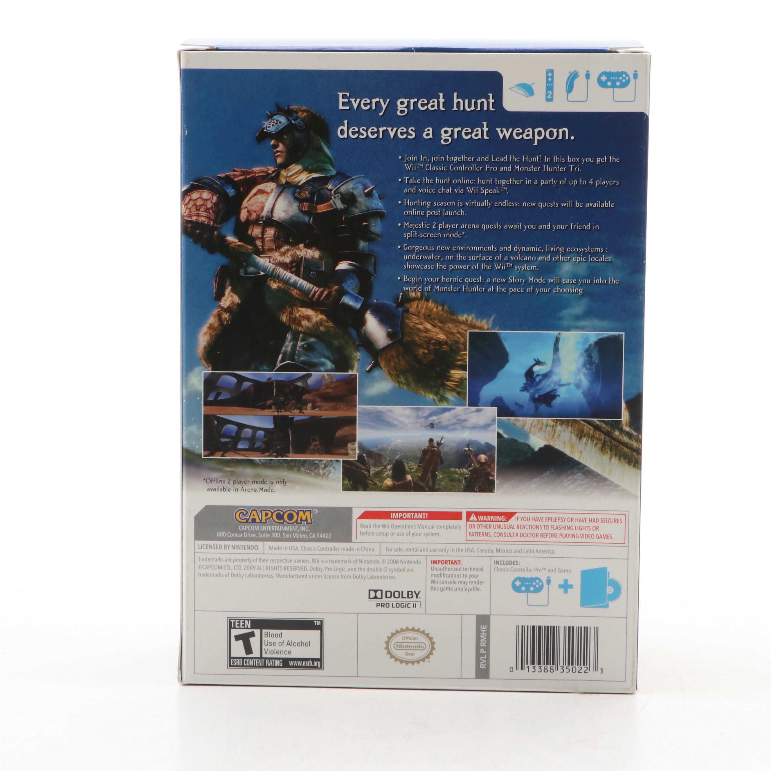 Monster Hunter, Dragon Balll Z, Guitar Hero, and More Nintendo Wii Video Games