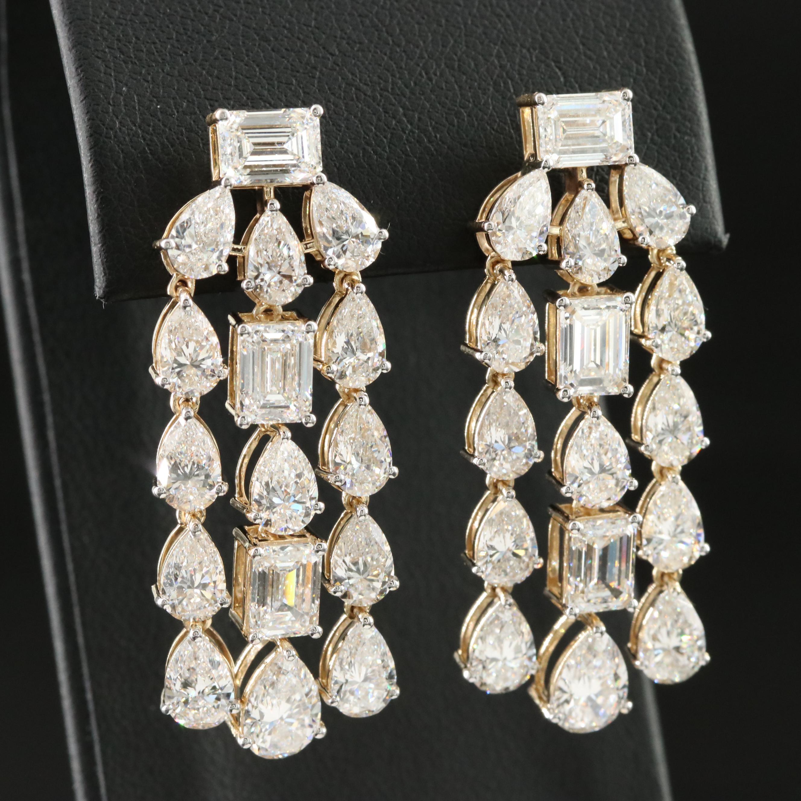 14K 16.44 CTW Lab Grown Diamond Earrings