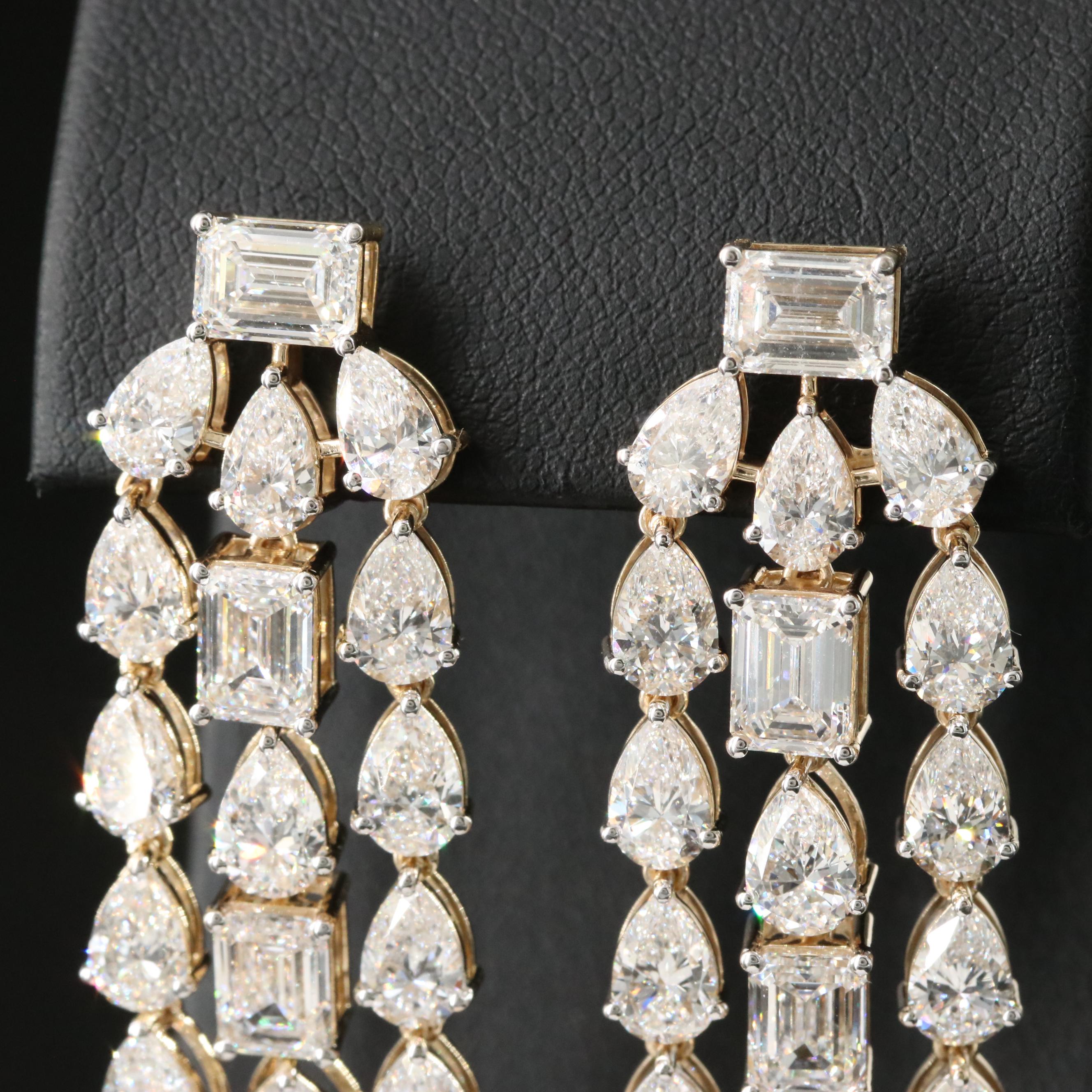 14K 16.44 CTW Lab Grown Diamond Earrings