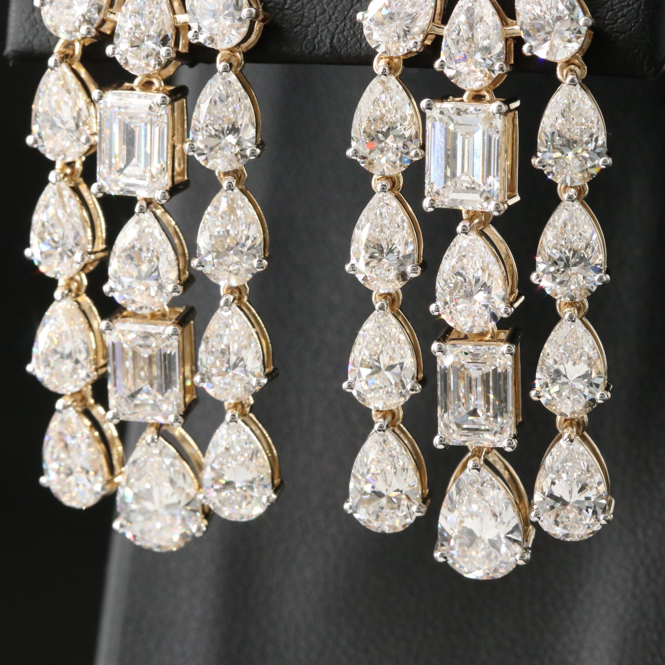 14K 16.44 CTW Lab Grown Diamond Earrings