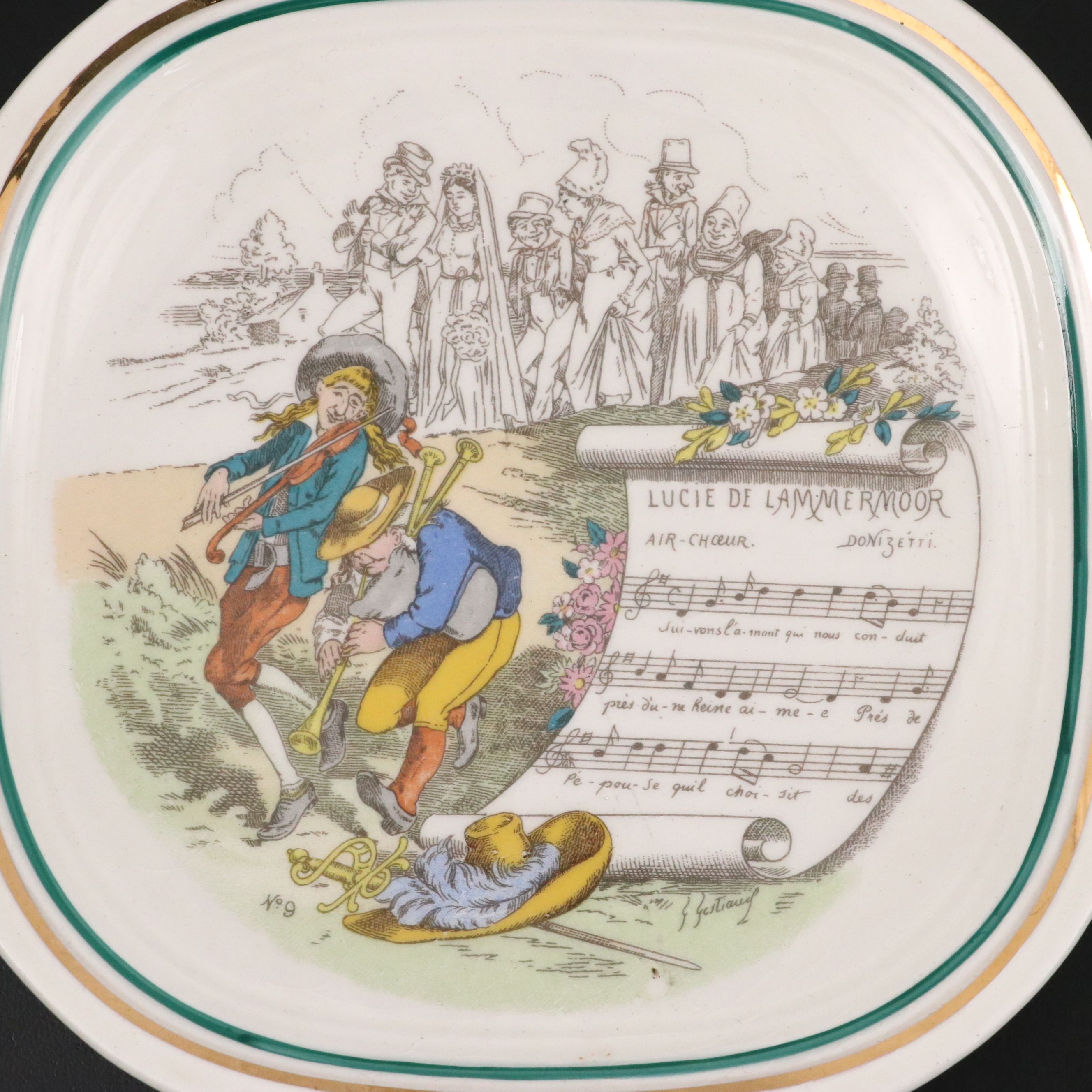 Parry Vieille Limoges Opera Plates, 20th Century