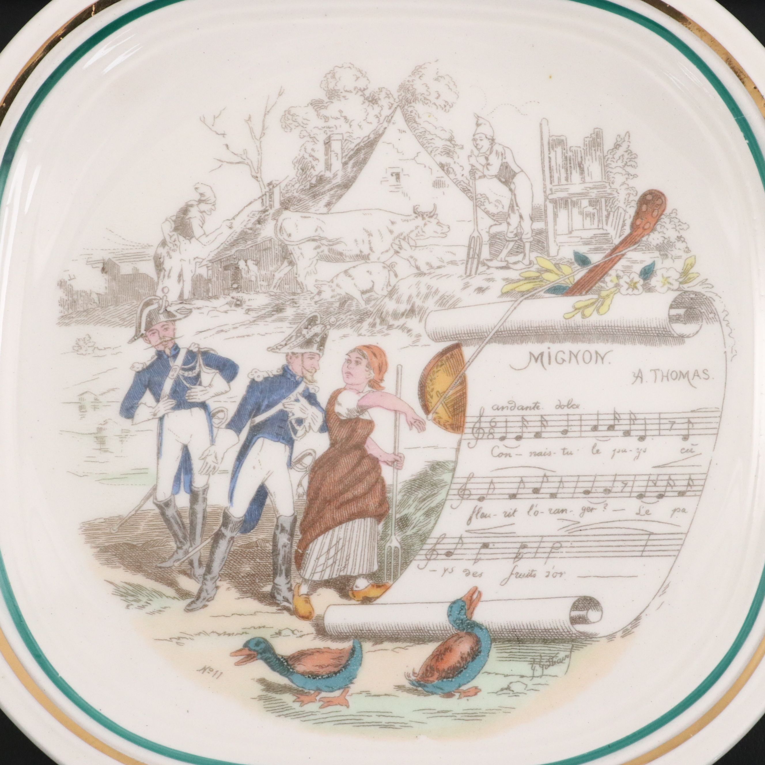 Parry Vieille Limoges Opera Plates, 20th Century