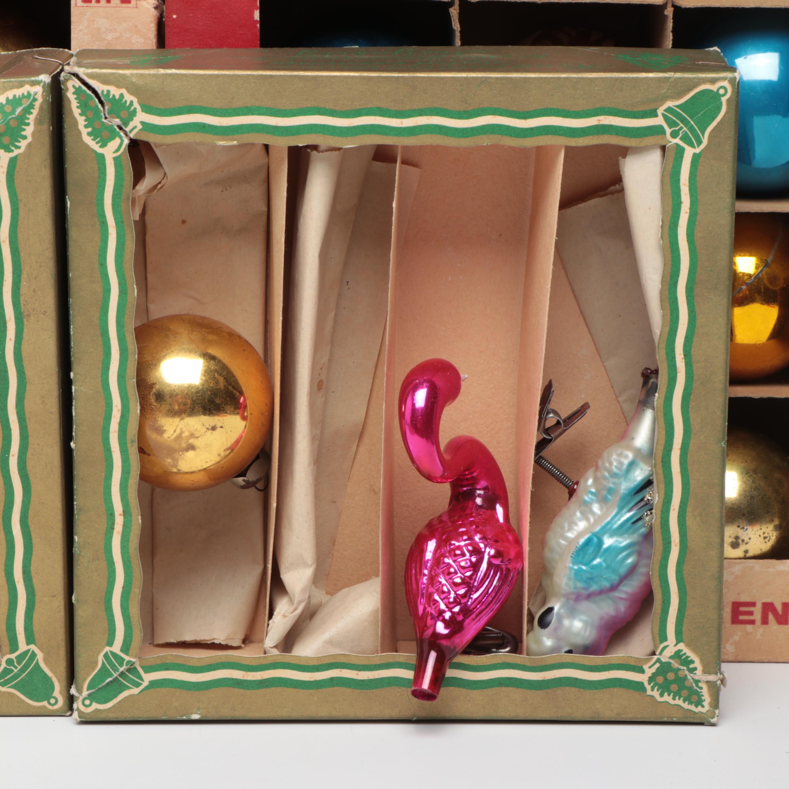 Norman Rockwell's Charles Dickens Series and More Glass Christmas Tree Ornaments