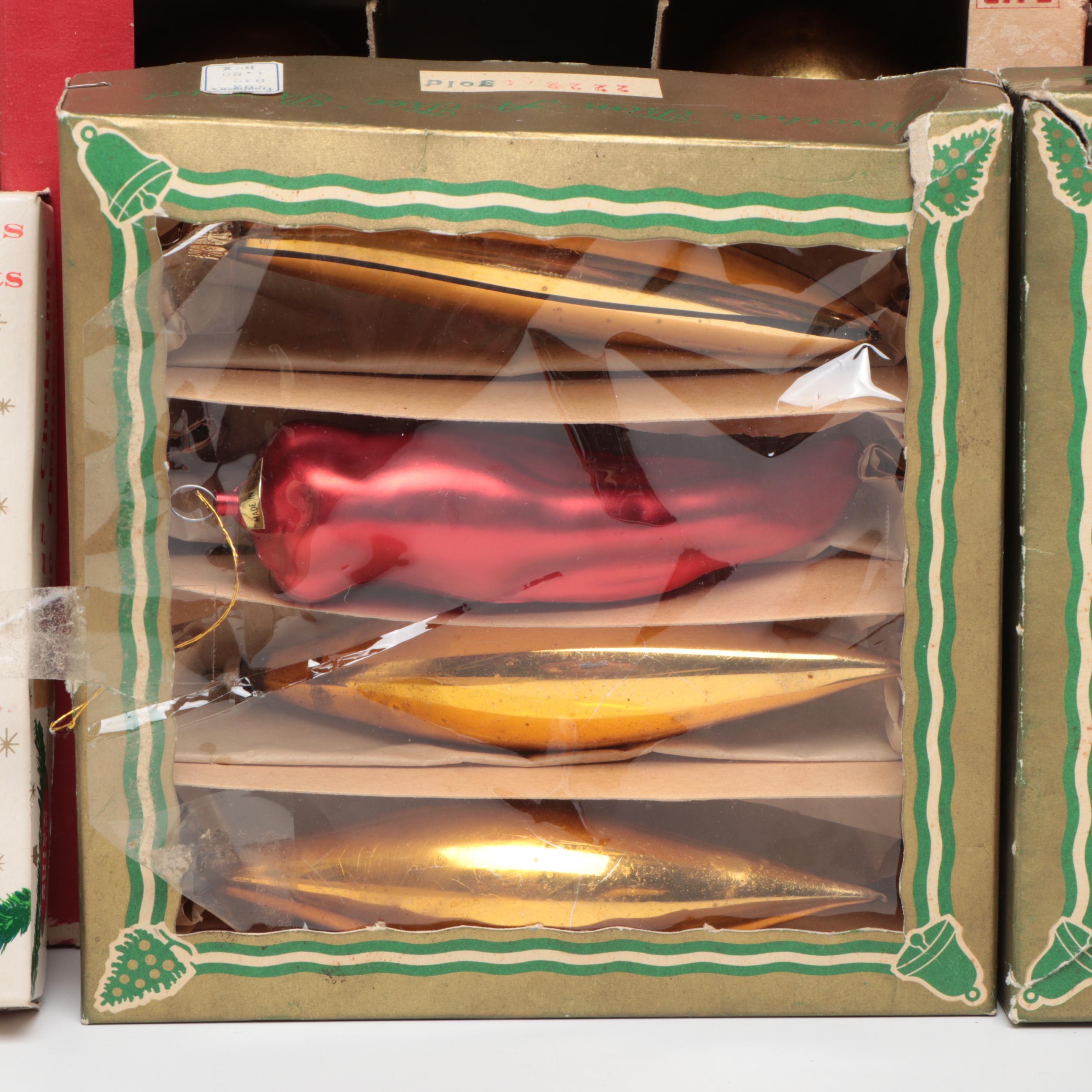 Norman Rockwell's Charles Dickens Series and More Glass Christmas Tree Ornaments