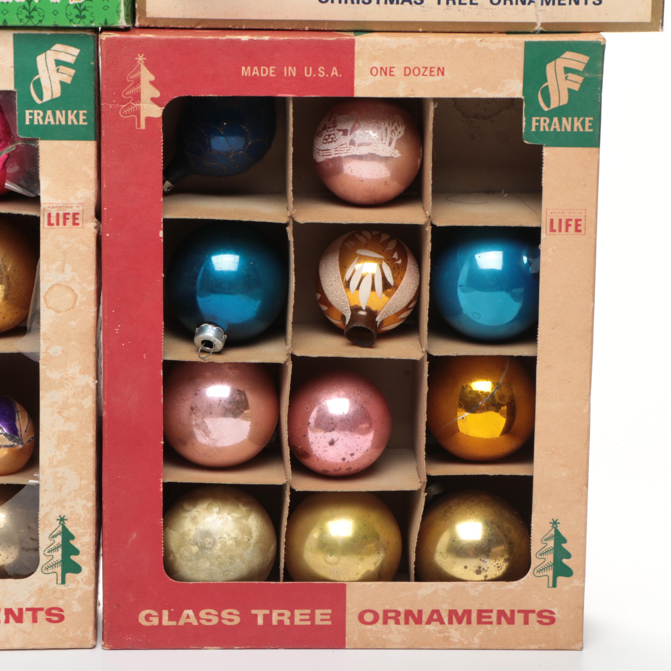 Norman Rockwell's Charles Dickens Series and More Glass Christmas Tree Ornaments