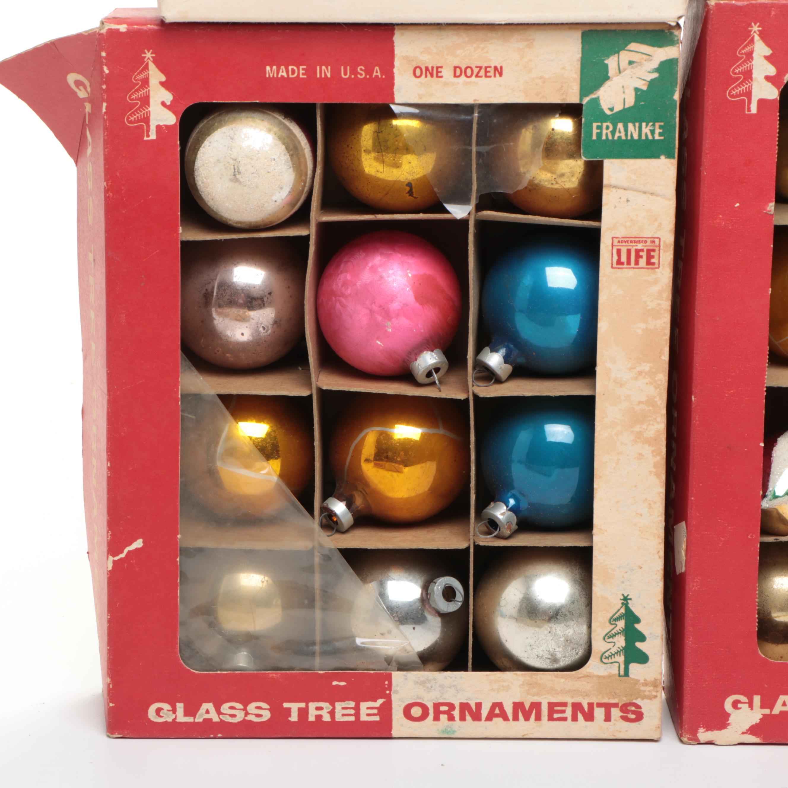 Norman Rockwell's Charles Dickens Series and More Glass Christmas Tree Ornaments