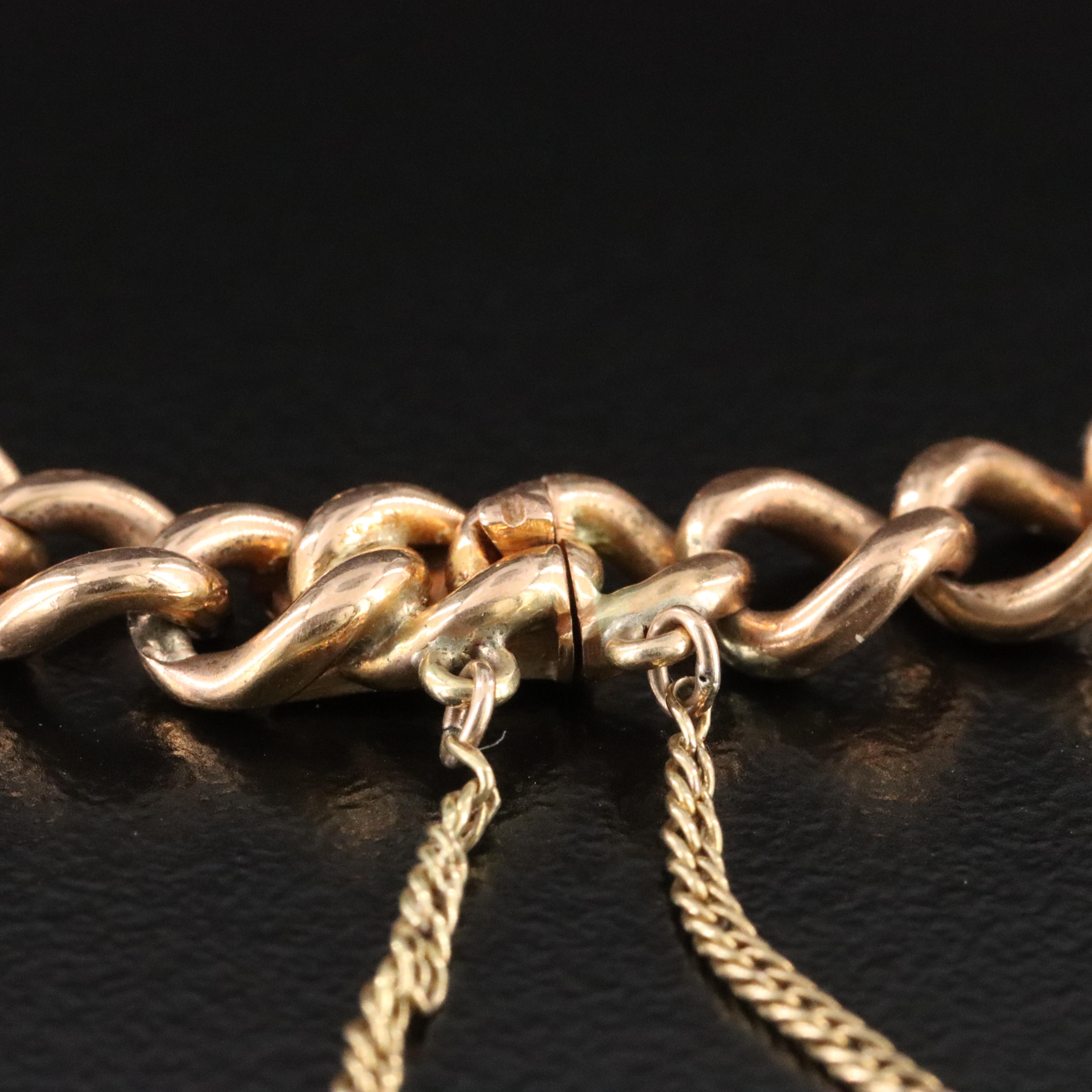 Vintage 18K 1.07 CTW Old European Cut Diamond and Gemstone Bracelet