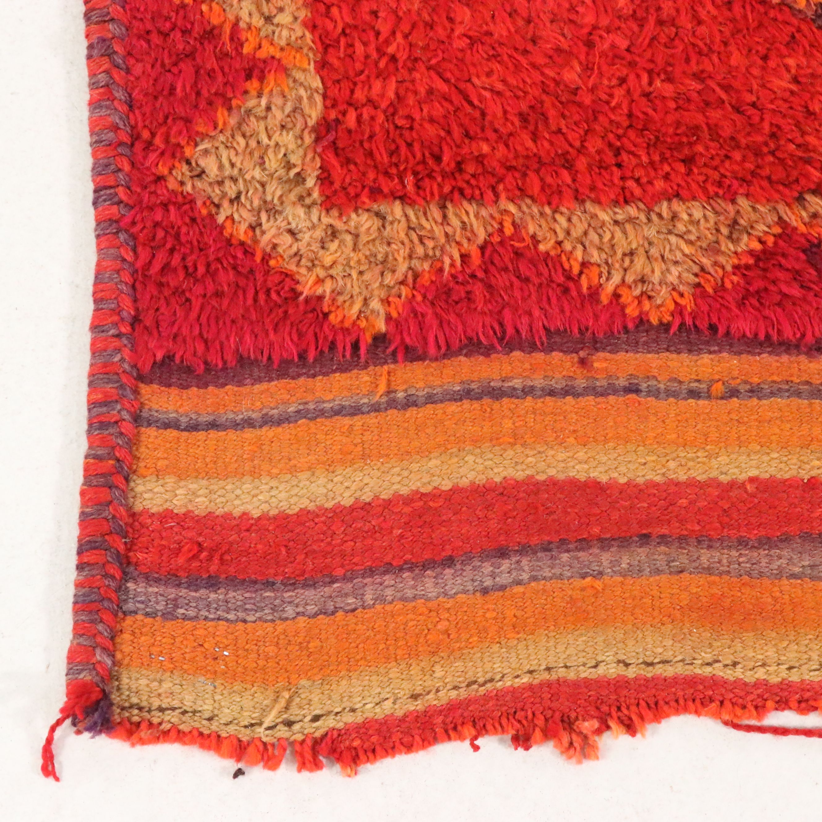 3'4 x 11'11 Hand-Knotted Moroccan Berber Long Rug