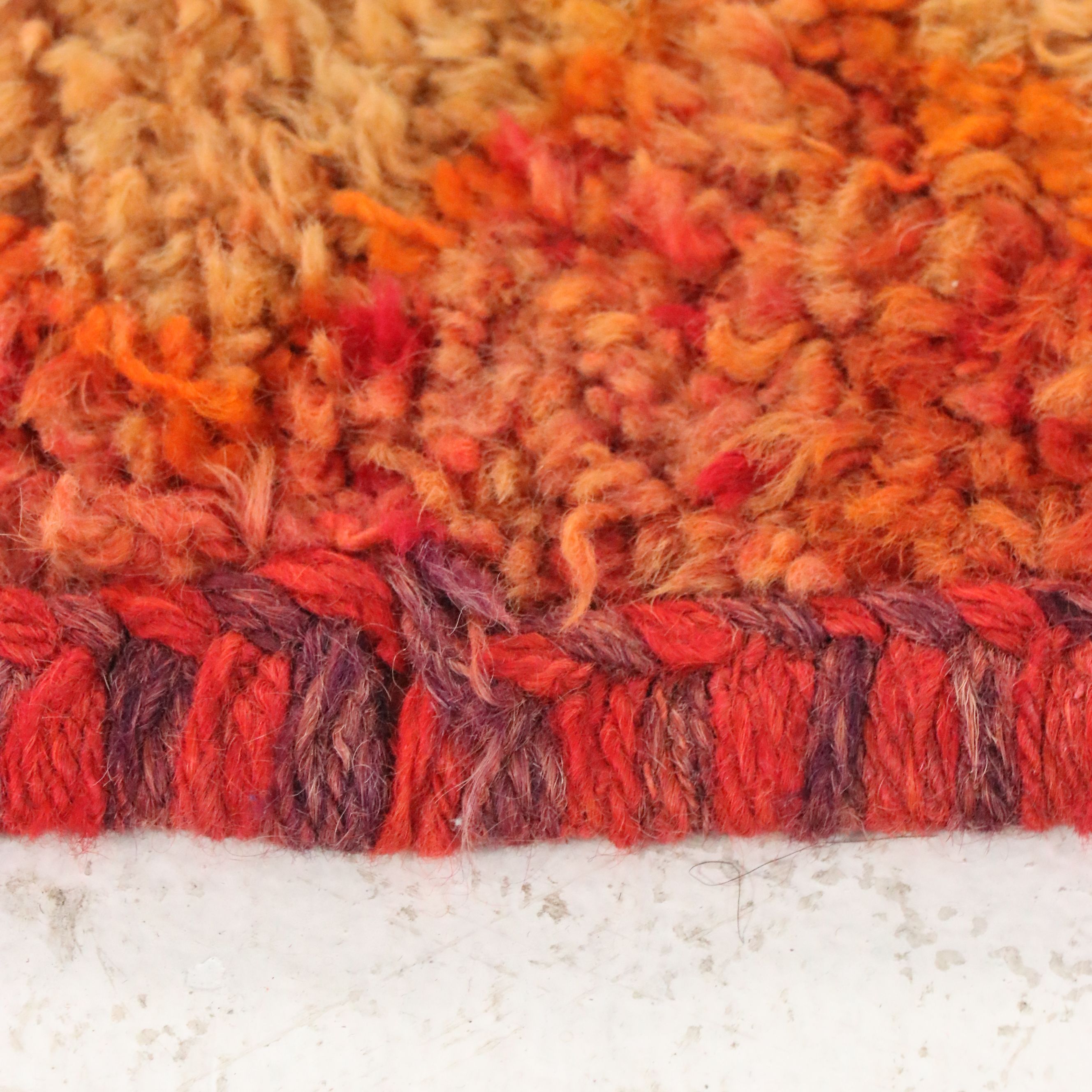 3'4 x 11'11 Hand-Knotted Moroccan Berber Long Rug