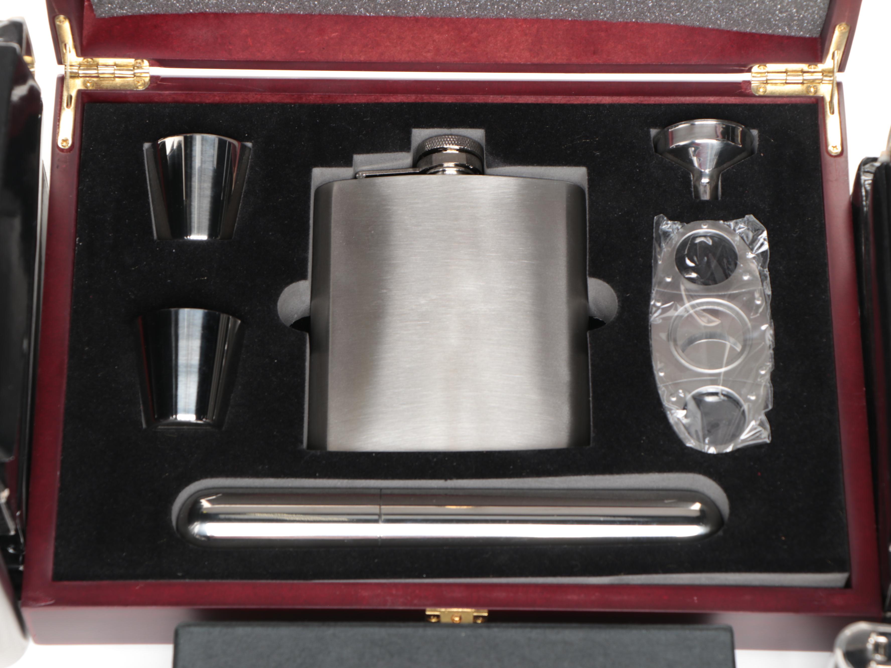 Rebel Stainless Steel with Other Flasks and Accessories