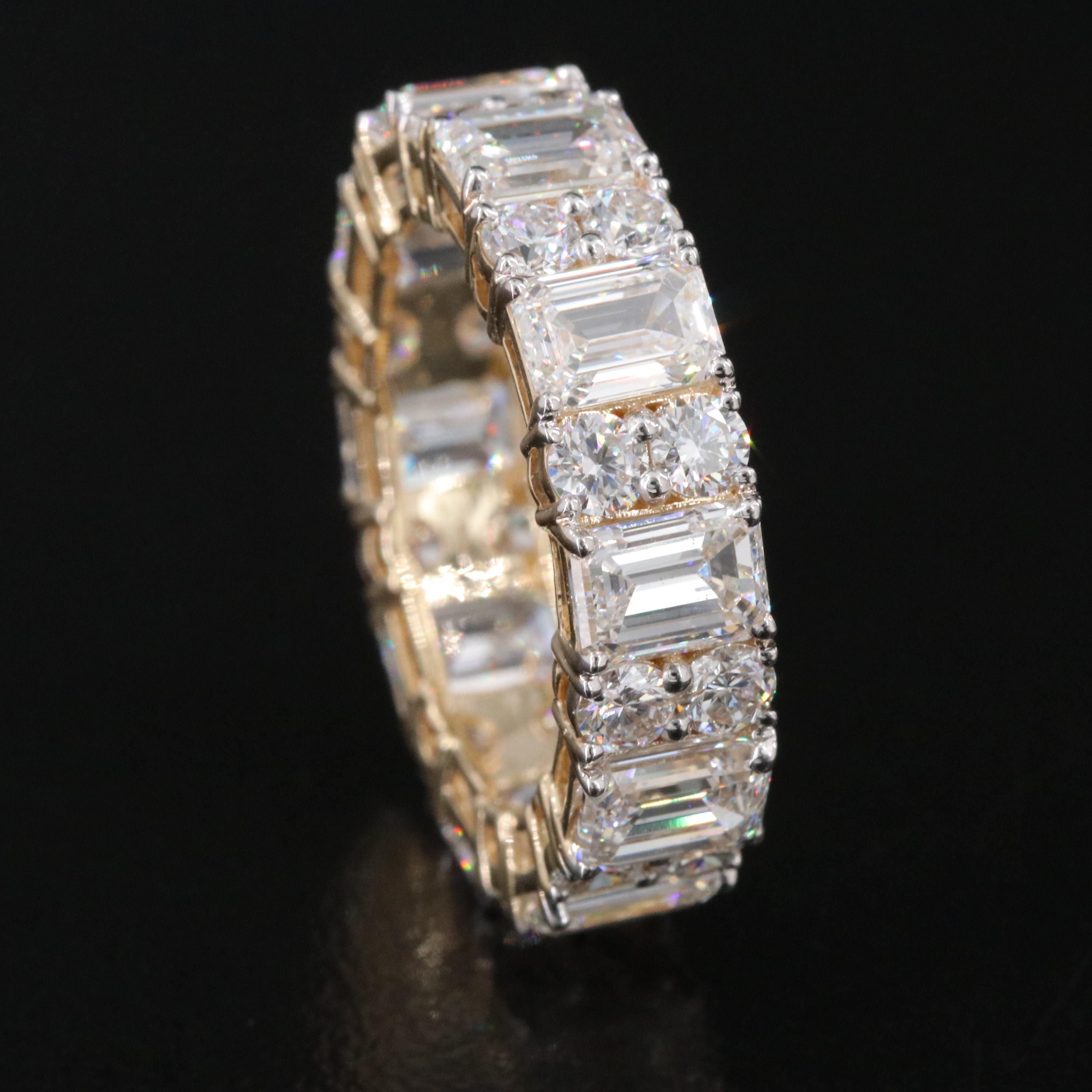 14K 7.74 CTW Lab Grown Diamond Eternity Band