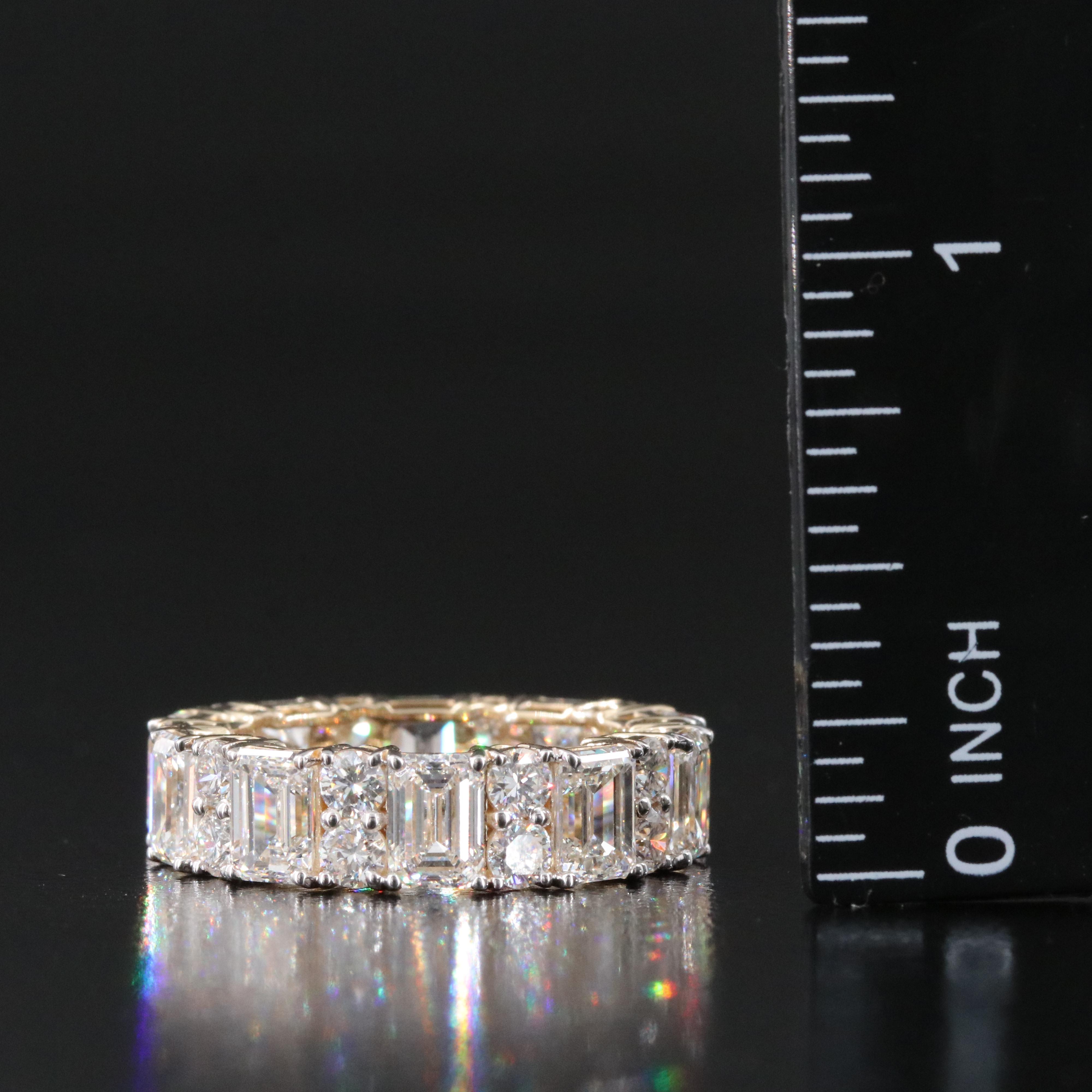 14K 7.74 CTW Lab Grown Diamond Eternity Band