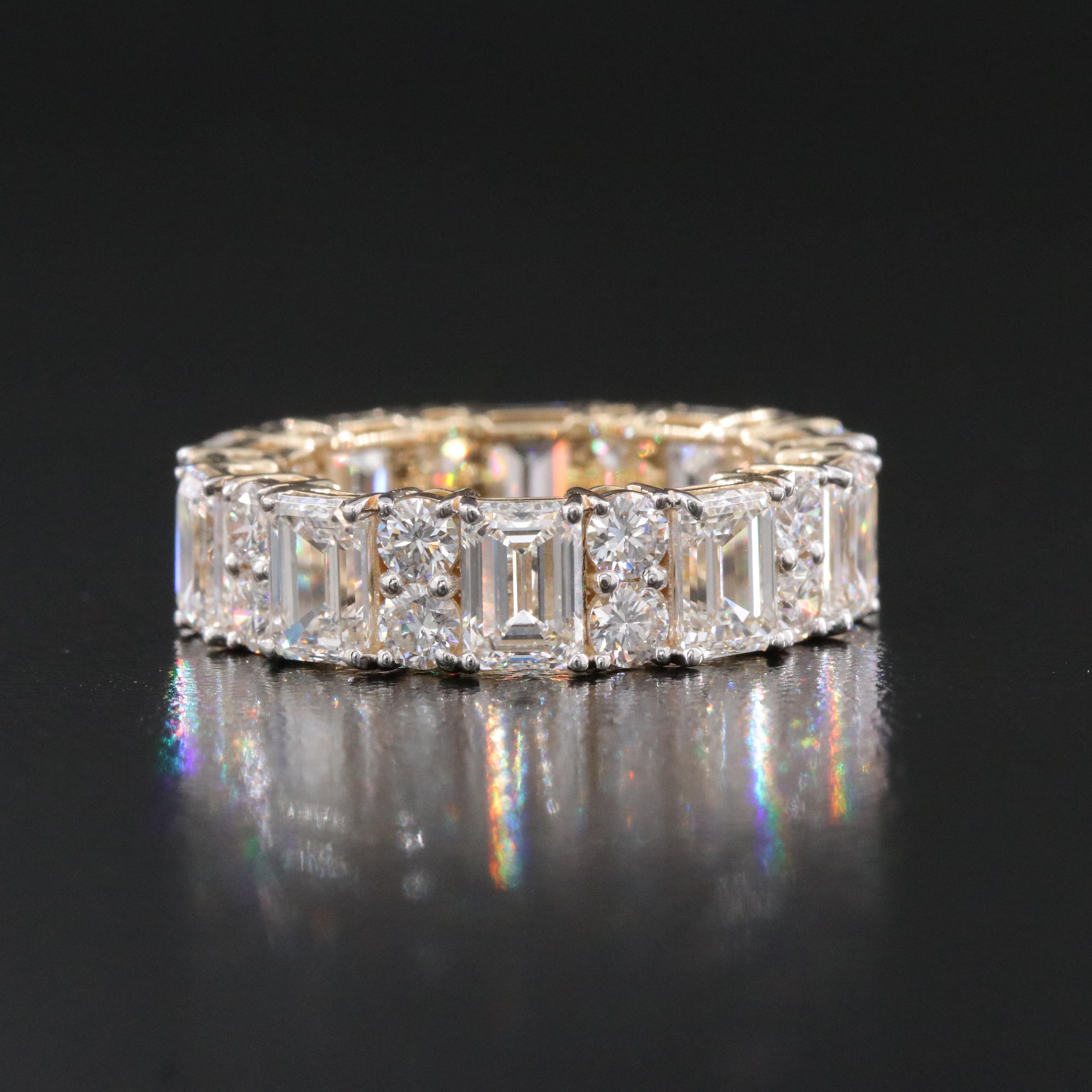 14K 7.74 CTW Lab Grown Diamond Eternity Band
