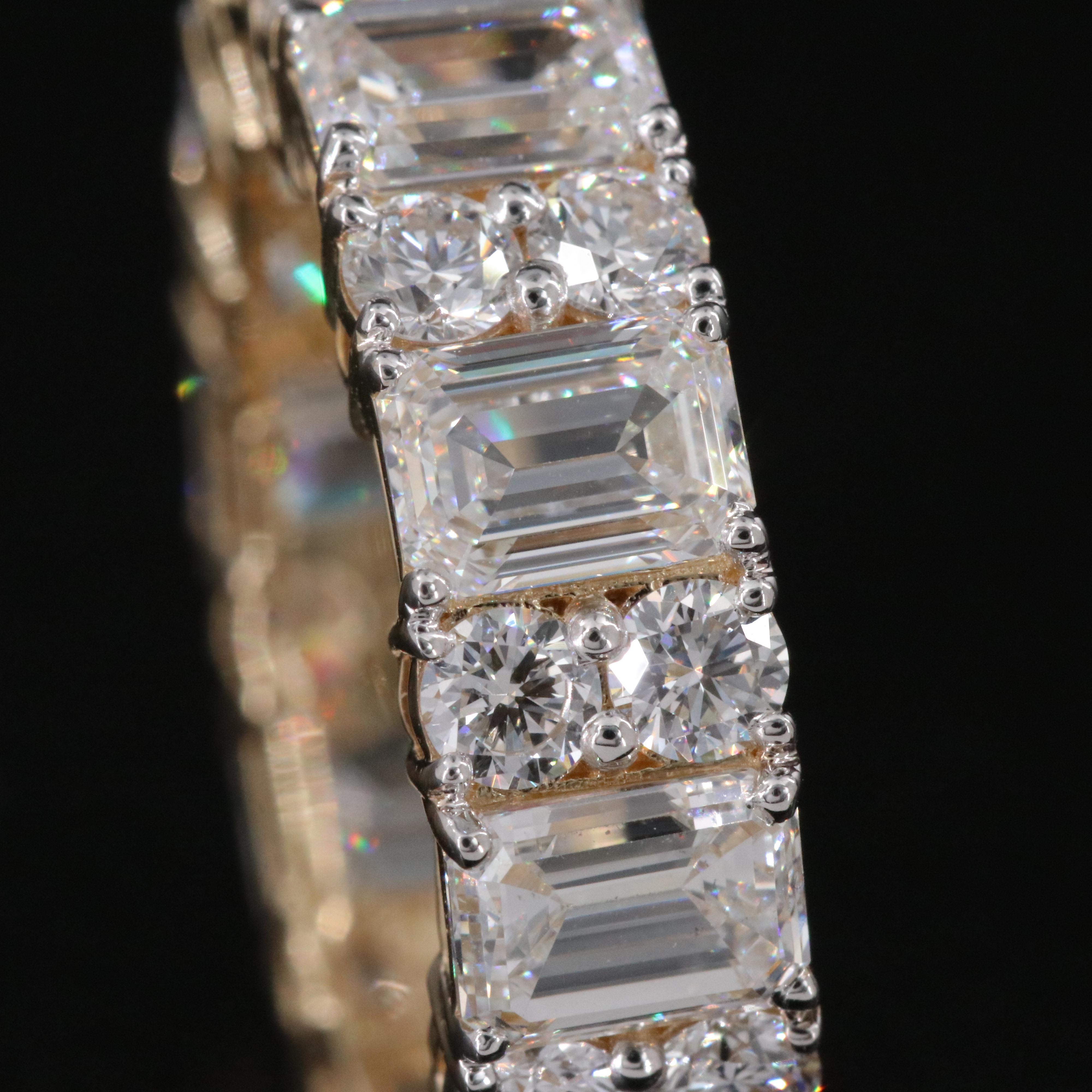 14K 7.74 CTW Lab Grown Diamond Eternity Band