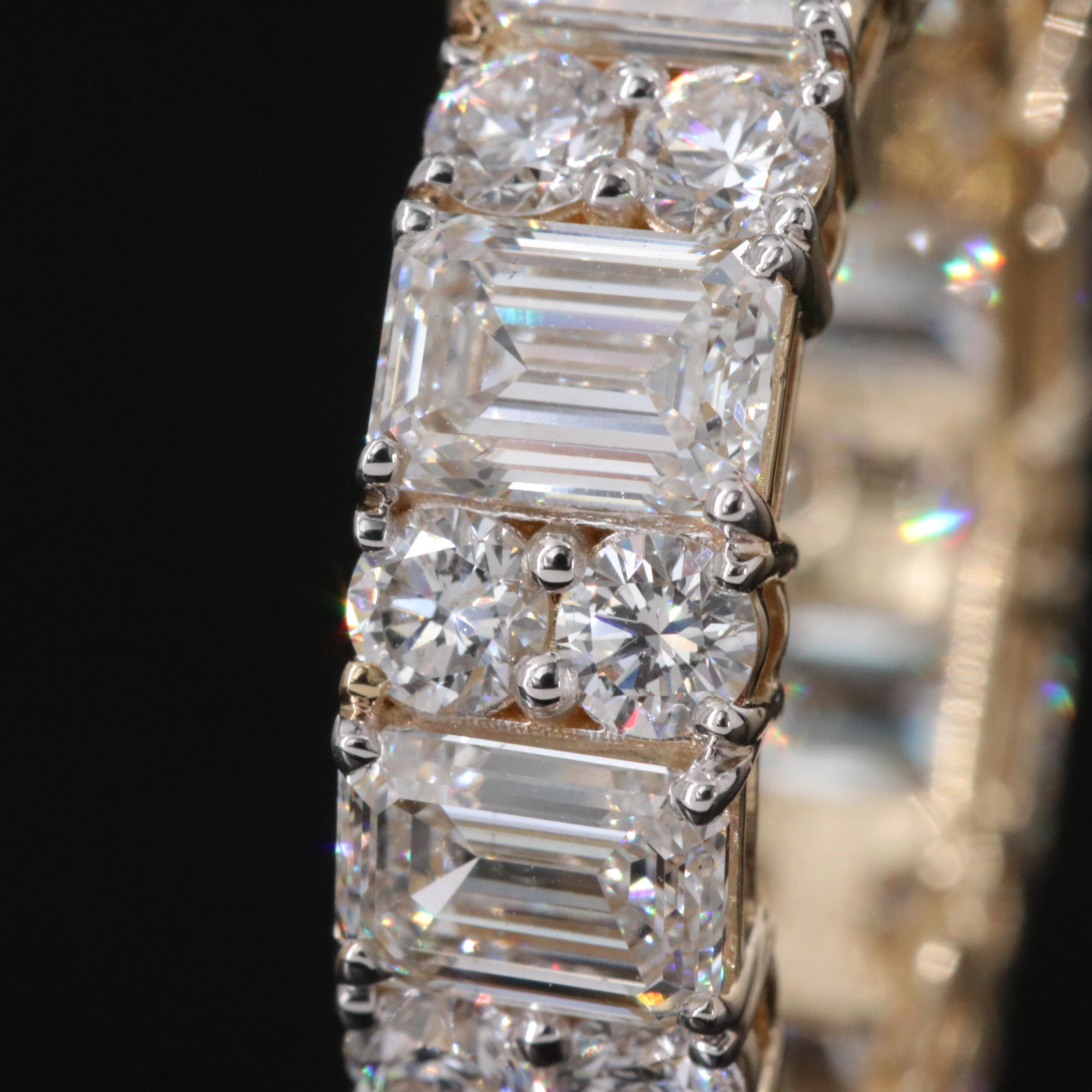 14K 7.74 CTW Lab Grown Diamond Eternity Band