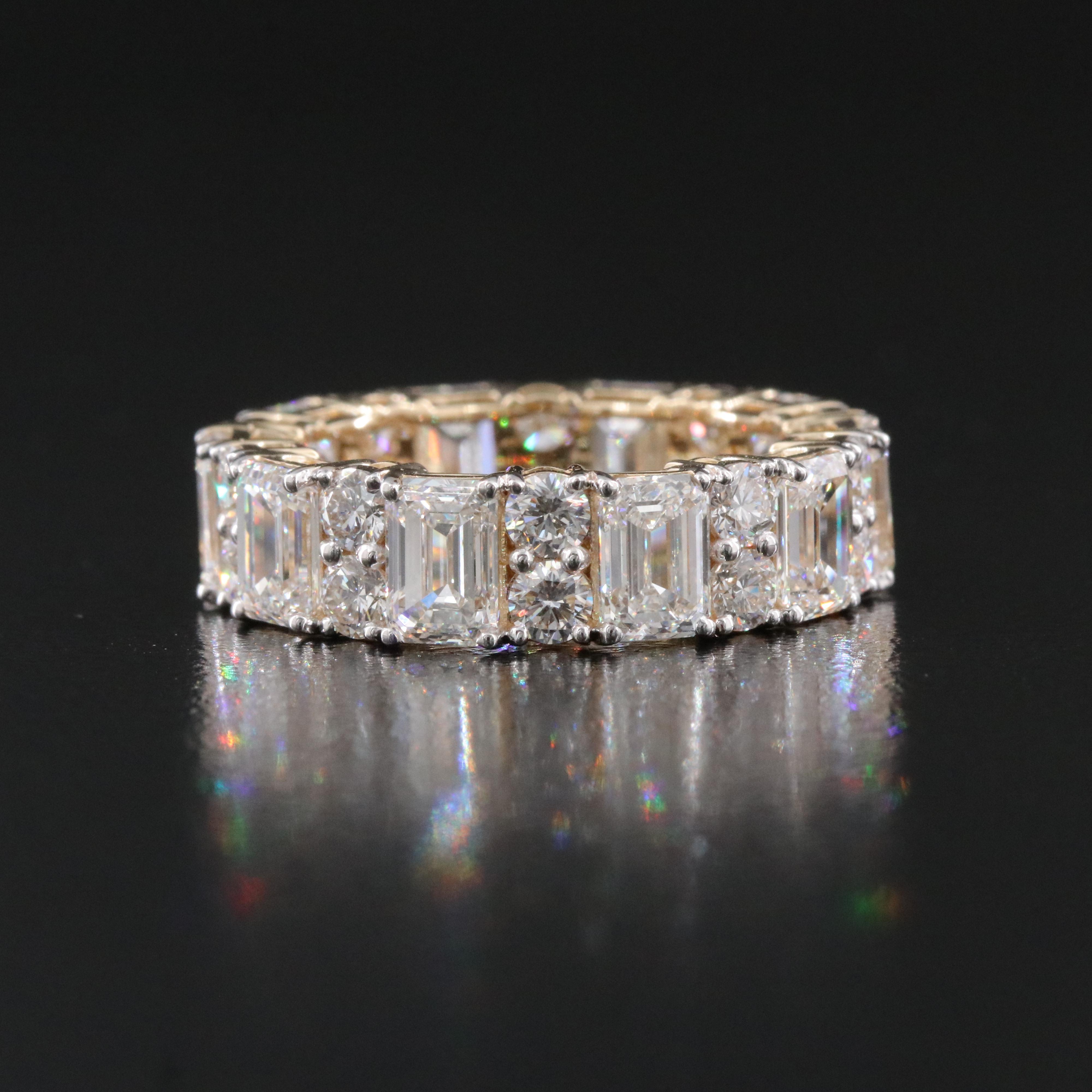 14K 7.74 CTW Lab Grown Diamond Eternity Band