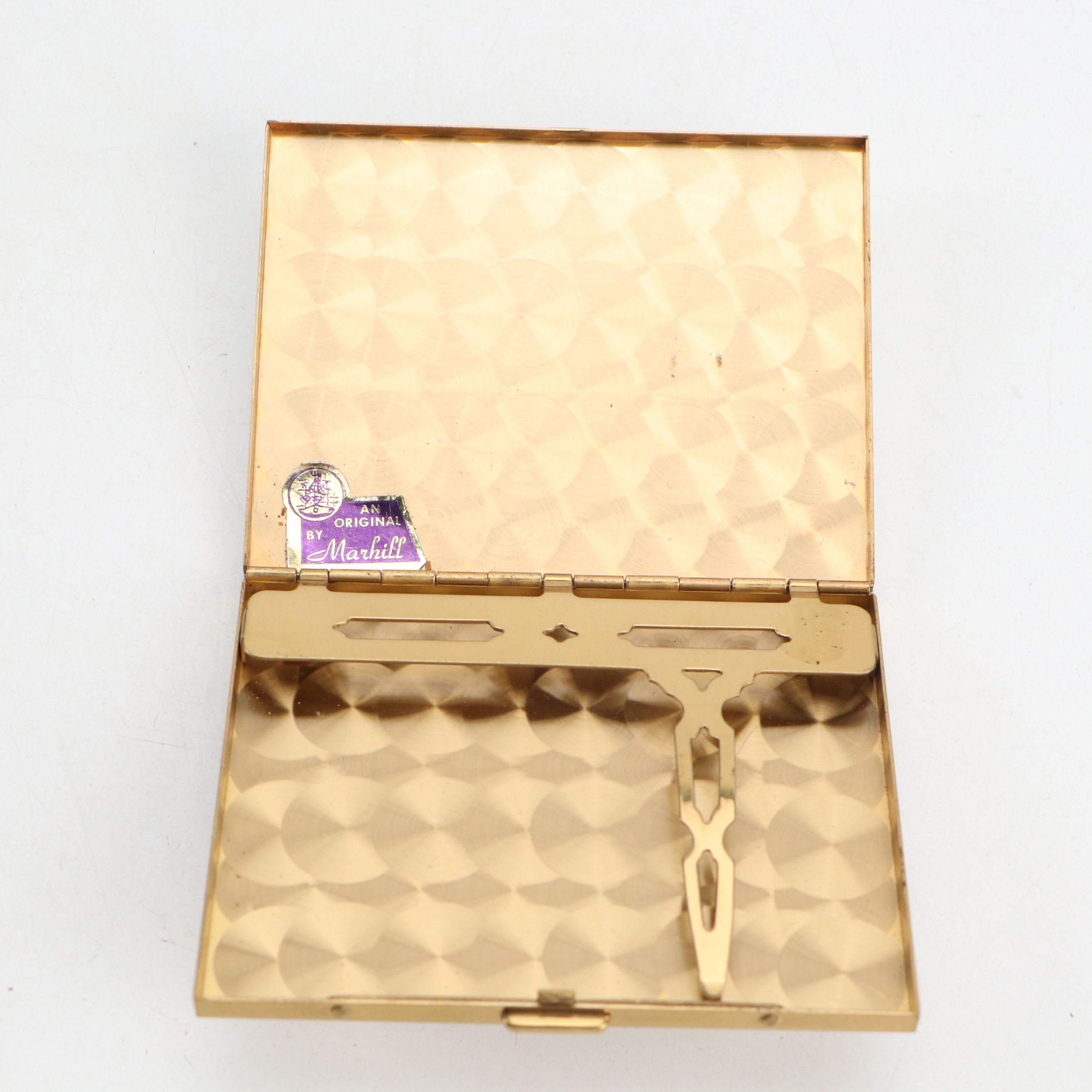 Vanity Tools Including Hand Mirror, Brushes, Hand-Painted Compact and More