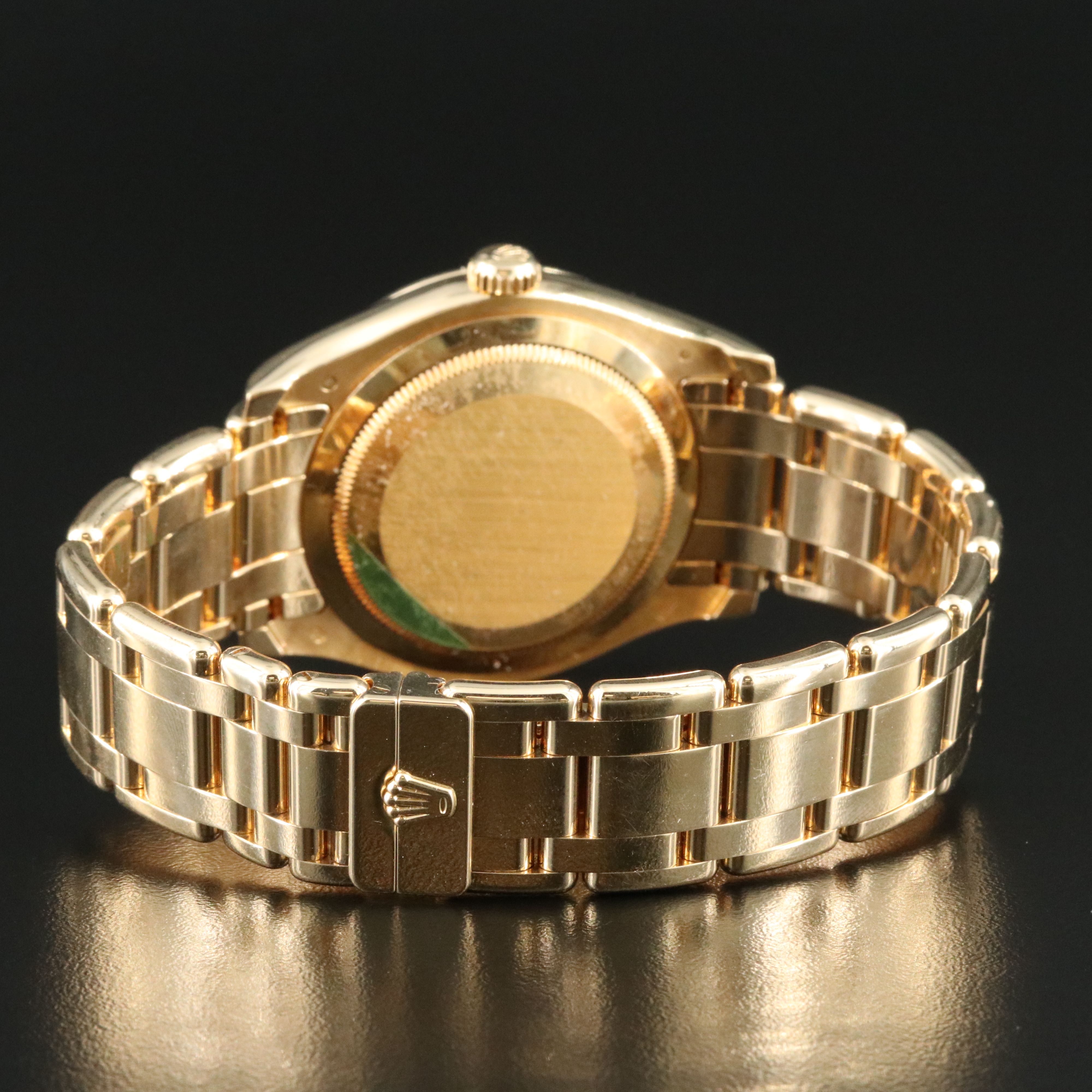 Rolex Day-Date Masterpiece 18948 2.75 CTW Diamond 18K Gold Watch c.2007