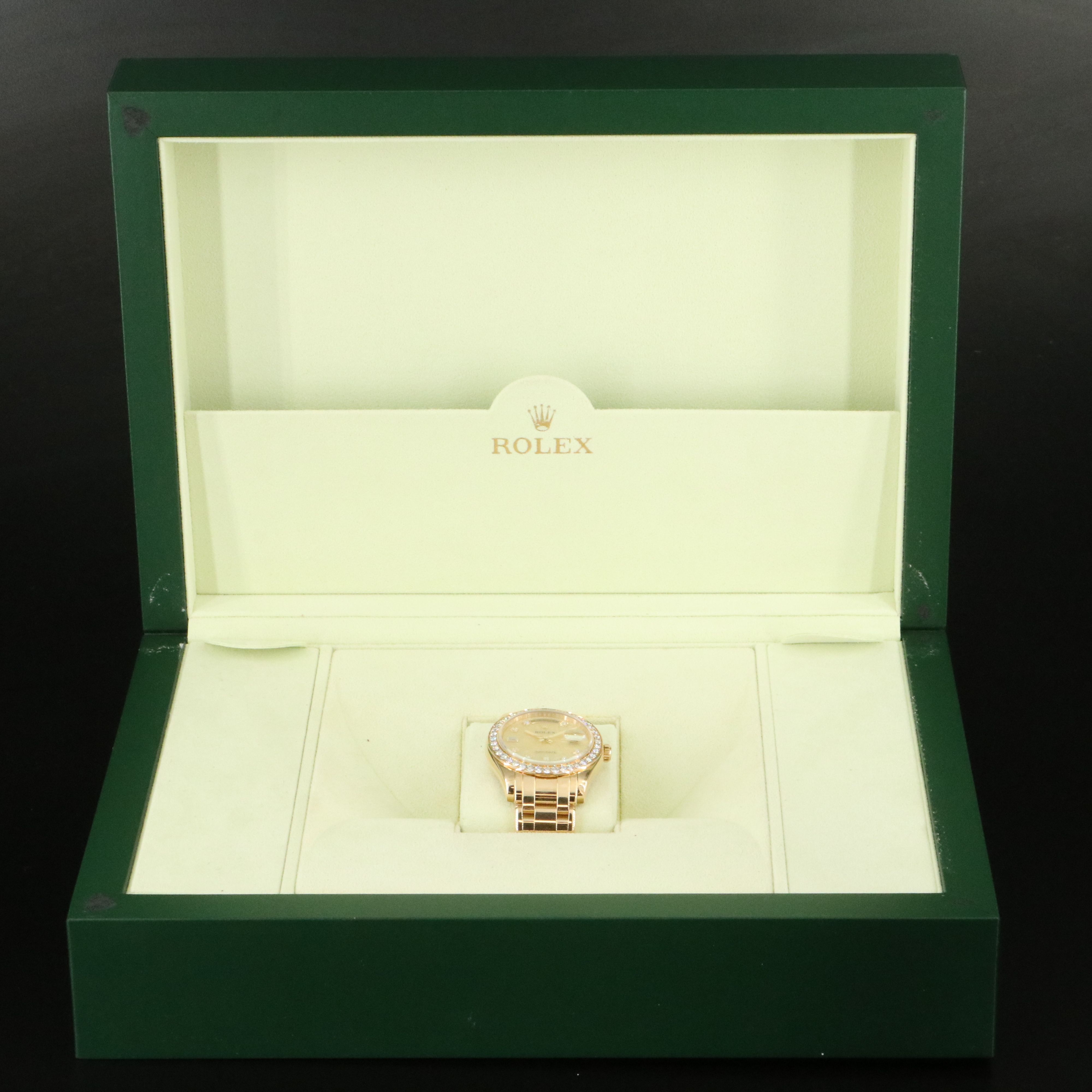 Rolex Day-Date Masterpiece 18948 2.75 CTW Diamond 18K Gold Watch c.2007